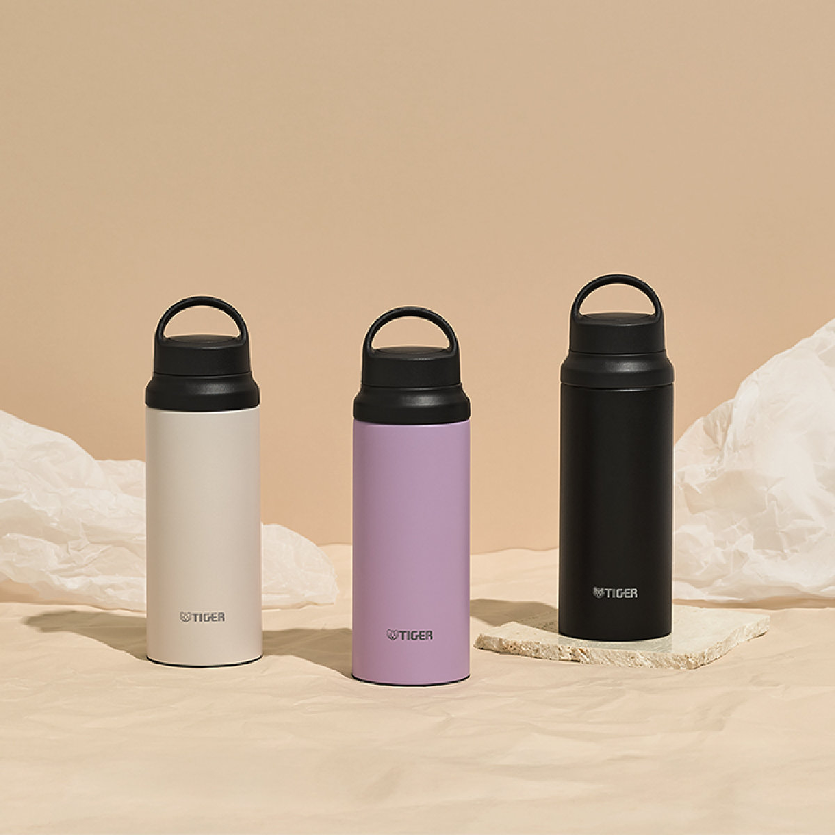 タイガー 水筒 600ml 真空断熱ボトル アクティブマグ MCZ-G060 ( タイガー魔法瓶 マグ 直飲み 保温 保冷 パッキン一体 スポーツ飲料対応 スポーツ飲料OK 直のみ マイボトル マグボトル ステンレスボトル ハンドル 軽量 ) 【ライラック】 ライラック