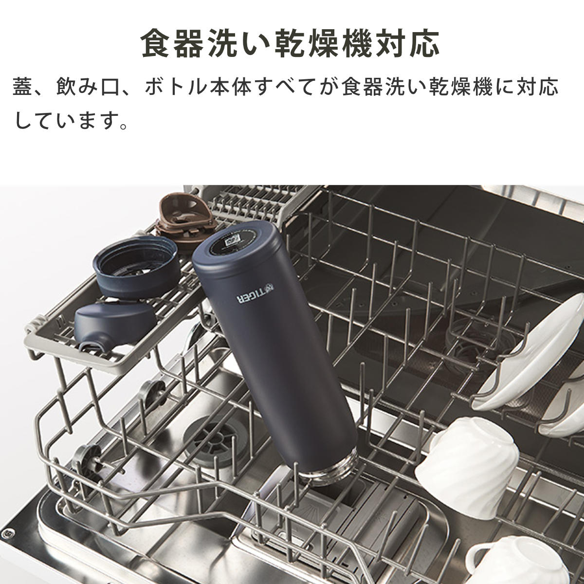 タイガー 水筒 880ml 真空断熱ボトル ワンプッシュマグ 大容量 MTR-W088 ( タイガー魔法瓶 マグ 直飲み 保温 保冷 食洗機対応 パッキン一体 食洗機OK スポーツ飲料対応 ワンプッシュ マイボトル マグボトル ステンレスボトル 軽量 ) 【スカイブルー】 スカイブルー