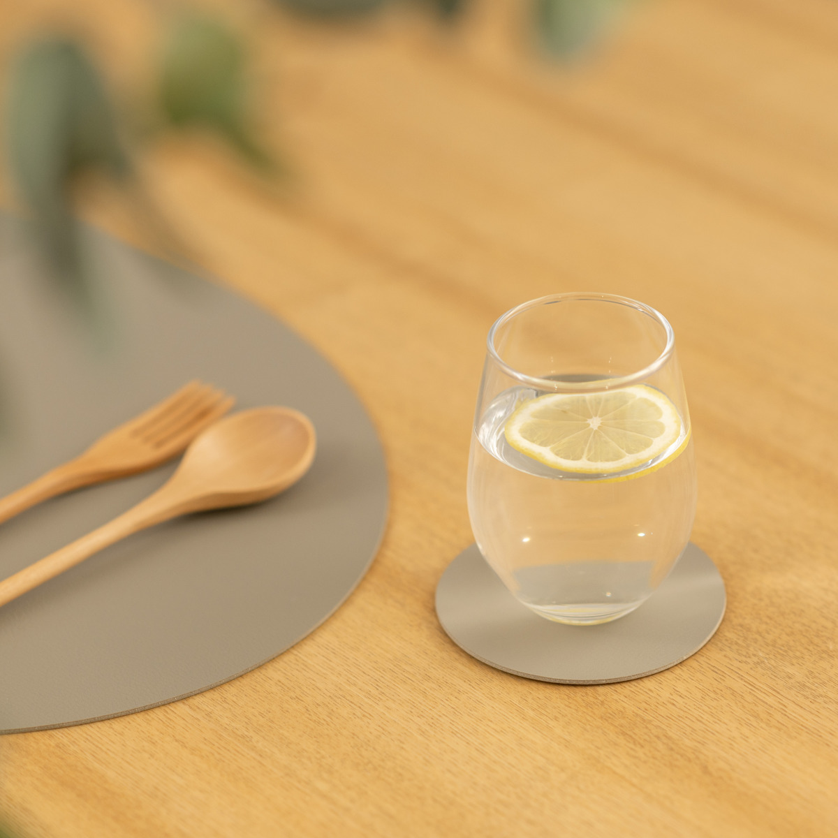 コースター ziczac トゥーゴー 4個セット ( フェイクレザー レザーコースター 茶托 グラスマット コップ受け PVCレザー インテリア ) 【BROWN】 BROWN