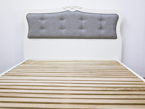 ベッド セミダブル ロマンチック クラシック調 BLANC （ 開梱