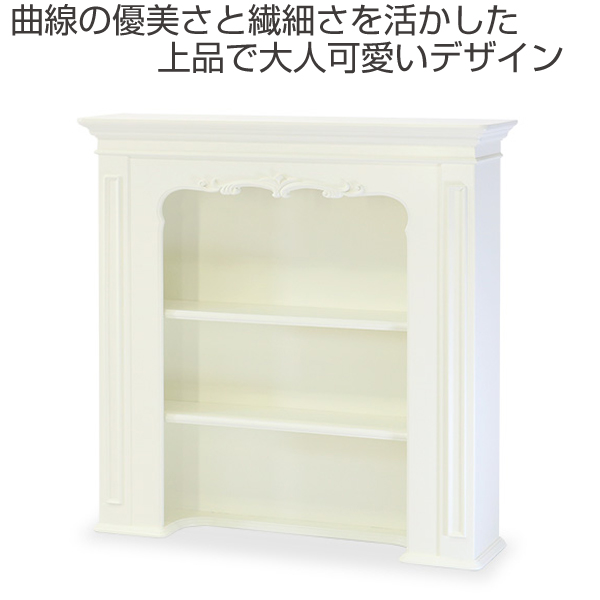 全てのアイテム 白家具 ディスプレイ 飾り棚 収納 幅100cm Blanc クラシック調 ロマンチック ラック マントルピース風 ディスプレイラック 姫系 おしゃれ かわいい 上品 ロココ調 クラシック ホワイト 白 棚 収納ラック 収納 Acossolutions Es