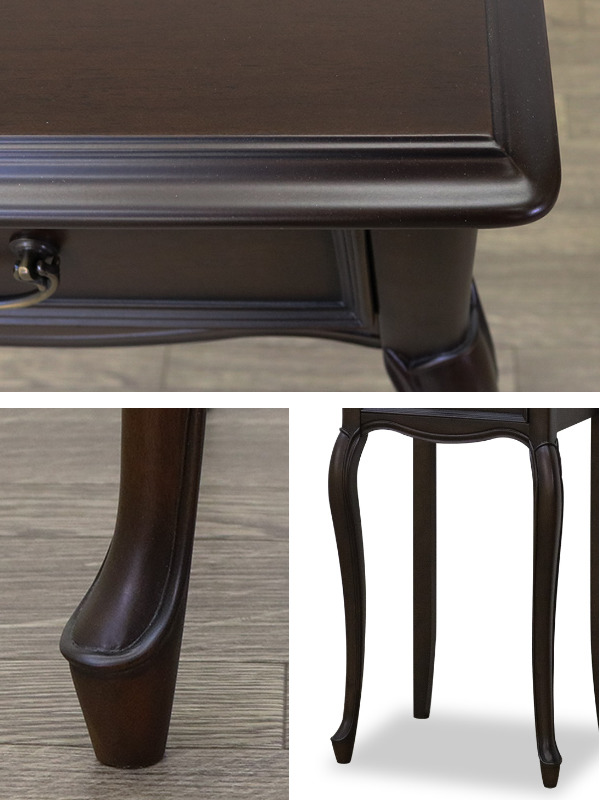 フラワースタンド クラシック調 マホガニー材 ケントハウス 幅40cm ( 開梱設置 テーブル 飾り棚 花台 サイドテーブル 収納付き 完成品 ナイトテーブル マホガニー 木製 木目 ブラウン 茶色 シック 高級感 おしゃれ 木製テーブル )