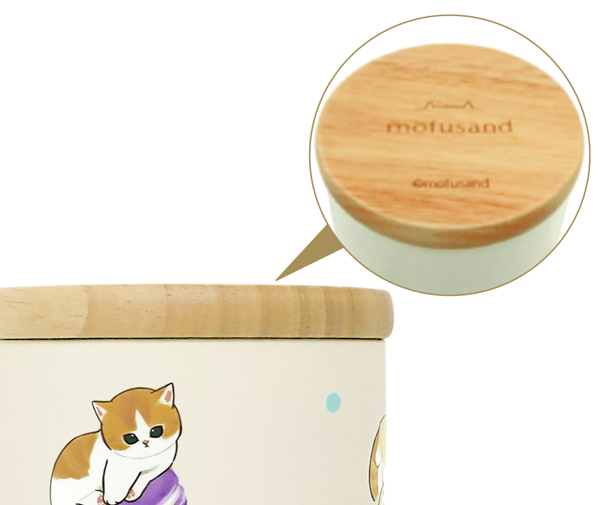 タンブラー mofusand 木蓋付きタンブラー マカロン ( モフサンド ステンレス 保温 保冷 キャラクター かわいい ねこ ネコ 猫 おしゃれ 天然木 ステンレスタンブラー ふた付き 真空二層構造 ホット アイス )