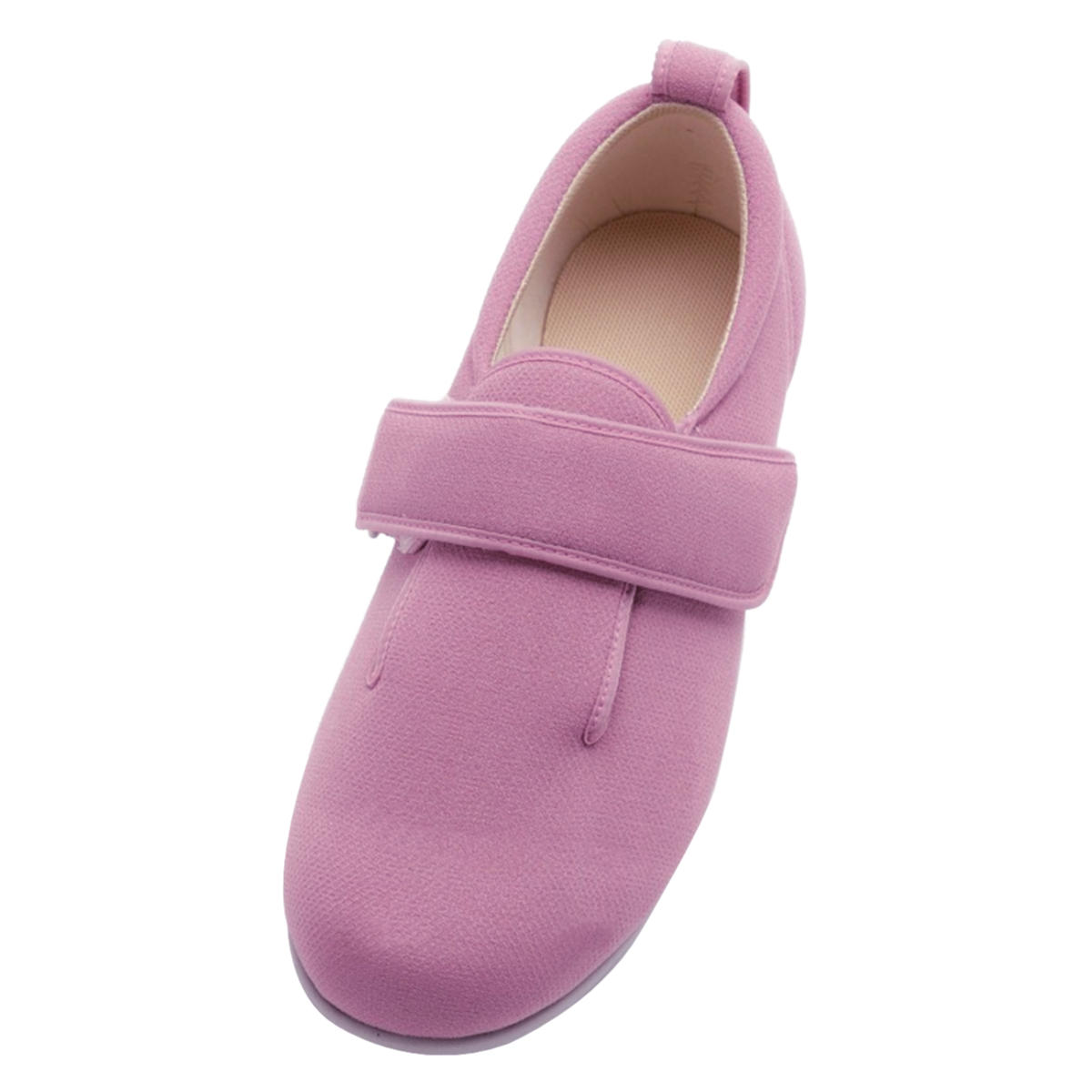 介護シューズ あゆみ ダブルマジック3 左足 7E S~LL 施設用 ( 介護靴 靴 片足 レディース メンズ 室内 軽量 転倒予防 介護用 シンプル おしゃれ ケアシューズ 施設 屋内 男女兼用 高齢者 幅広 甲高 履きやすい 軽い ) 【紫M】 紫M