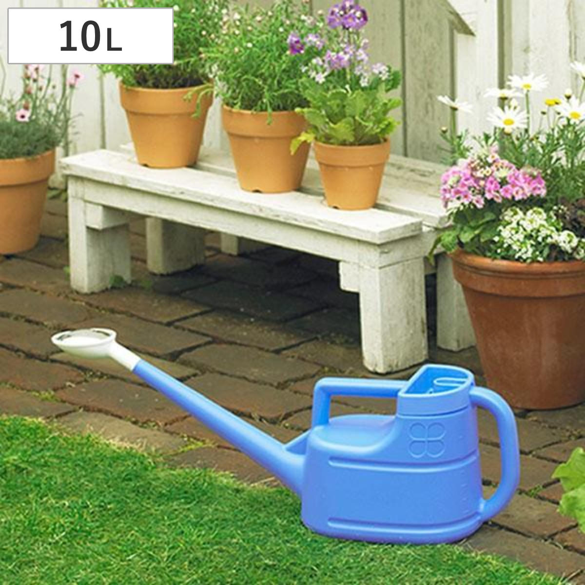 ジョウロ 10L ファームじょうろ ブルー （ ジョーロ 如雨露 じょーろ 散水 園芸 ガーデニング 水撒き 水まき 水差し 水さし ）