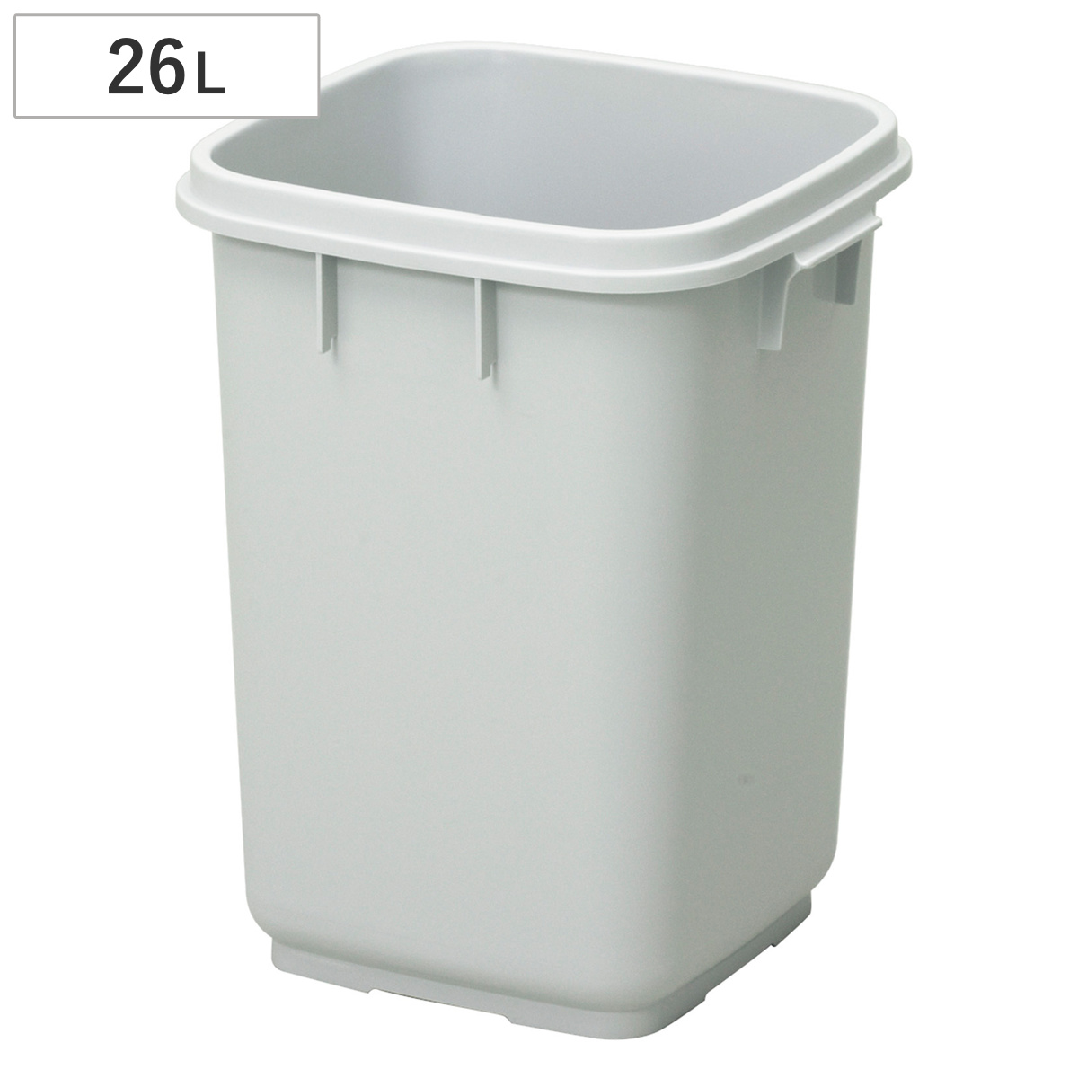 ゴミ箱 26L 本体 フタと組み合わせて使える 大きな投入口 エコマーク認定商品 （ ごみ箱 26リットル 本体のみ ポリプロピレン 日本製 新輝合成 TONBO トンボダストボックス 25型 ）