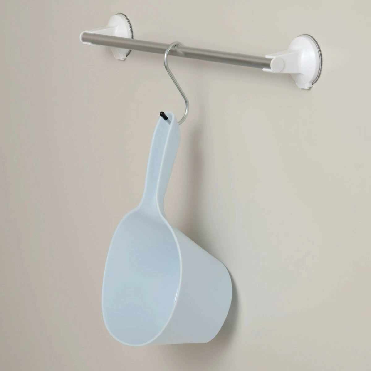 手桶 ミルキーバス 洗面器 ( 手おけ 風呂おけ 桶 抗菌 立てれる フック穴付き 日本製 バス用品 風呂桶 立てて収納 抗菌加工 ブルー ホワイト ) 【ブルー】 ブルー