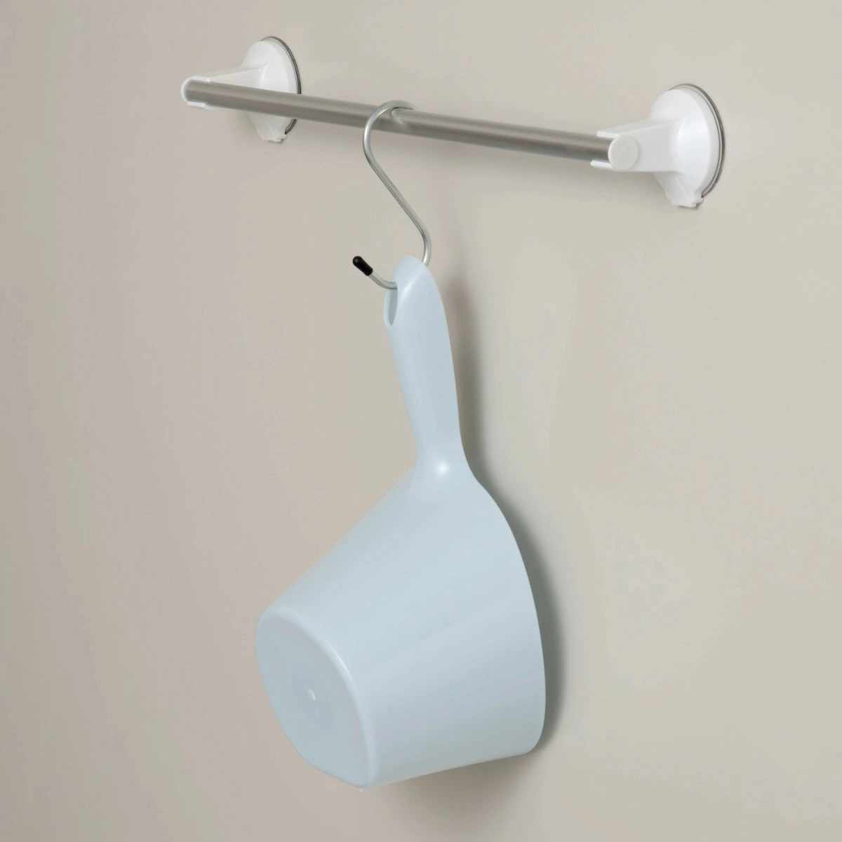 手桶 ミルキーバス 洗面器 ( 手おけ 風呂おけ 桶 抗菌 立てれる フック穴付き 日本製 バス用品 風呂桶 立てて収納 抗菌加工 ブルー ホワイト ) 【ブルー】 ブルー