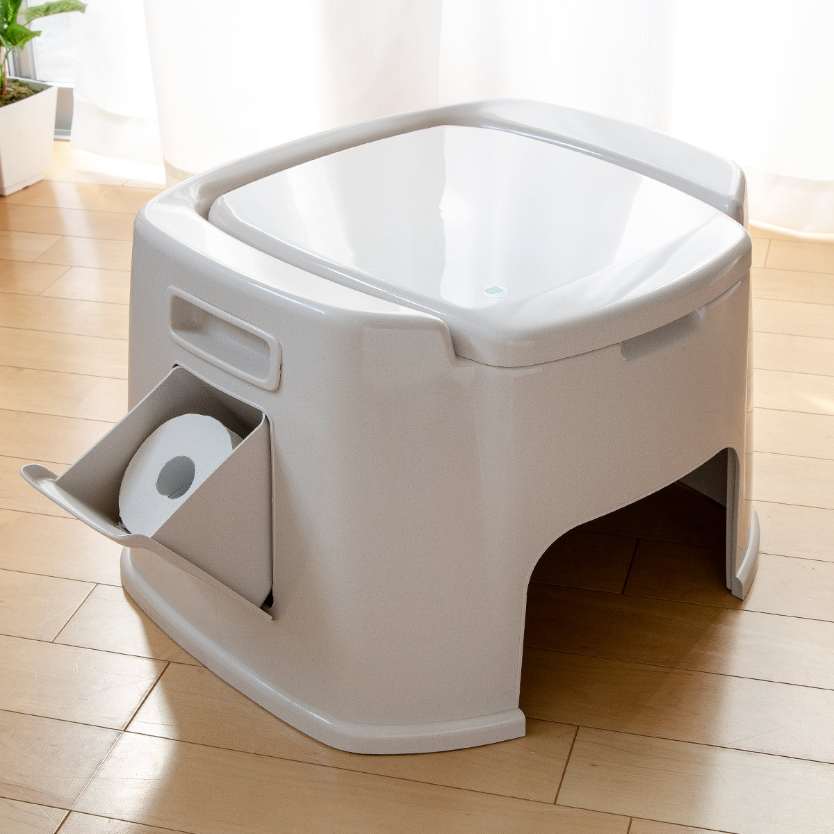 ポータブルトイレ デラックス型 バケツ付き 介護 ( 介護用トイレ 福祉 排泄関連用品 背もたれ 介護用 防災 非常用 簡易 トンボ TONBO バリアフリー )