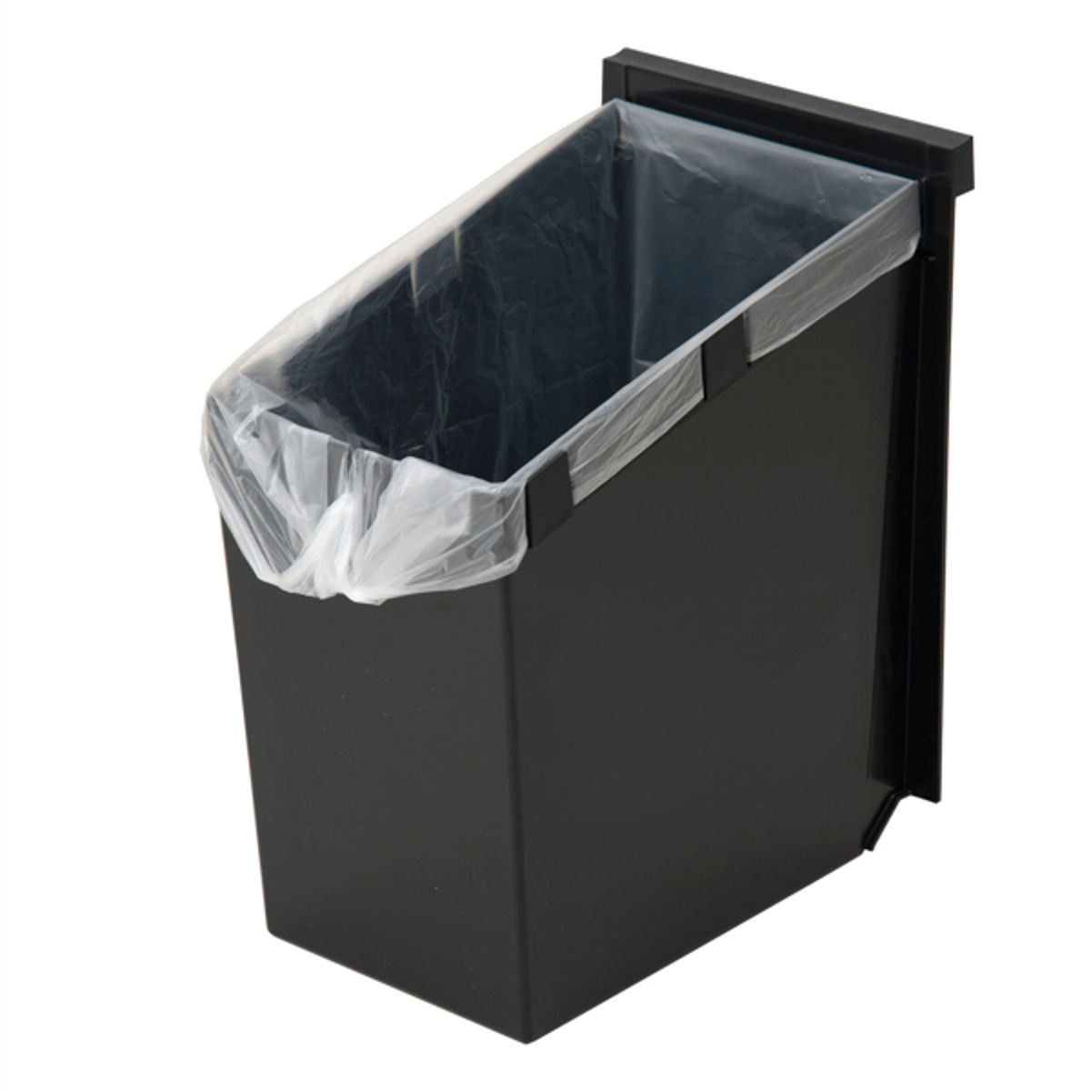 ゴミ箱 分別 20L 2段 ユニード スリムペール ( ごみ箱 ダストボックス 20リットル キッチン ふた付き 2分別 省スペース 大容量 スリム キャスター付き 分別ゴミ箱 縦型 コンパクト プッシュ式 多段 隙間 収納ワゴン キッチン収納 ) 【ブラック】 ブラック