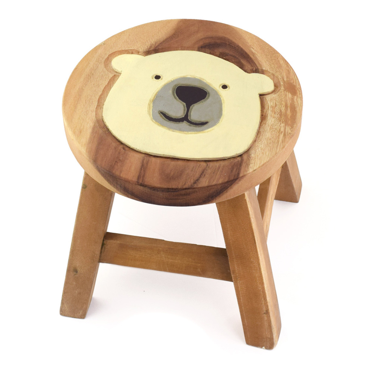 怠け者椅子の可愛い働物の実木椅子-