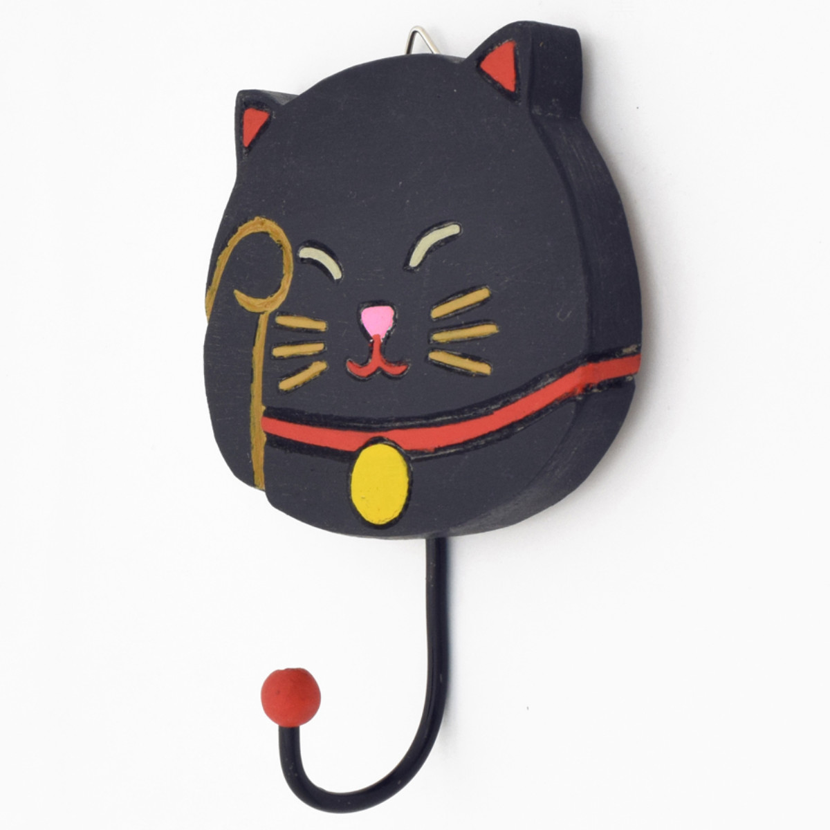 ネコの木製フック 送料無料】北欧 木製 フック 3個セット ネコ 猫 動物 インテリア