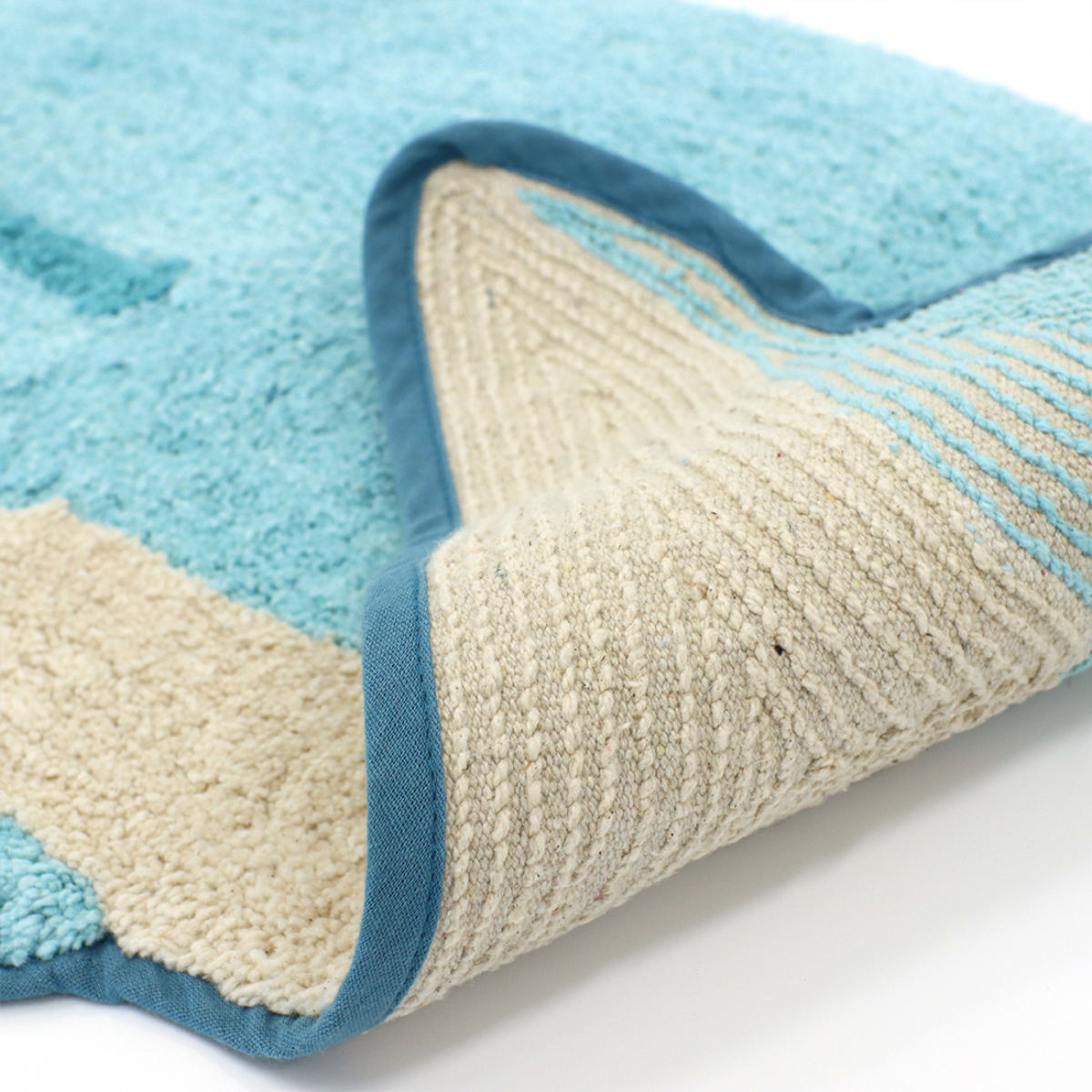 玄関マット 50×120cm 室内 ロング ( 玄関 マット アクセントマット 屋内 洗える 手洗い インド綿 シャチ イルカ クジラ かわいい 海 インテリア 海の生き物 サーフ 水族館 コットン おしゃれ ) 【シャチ】 シャチ