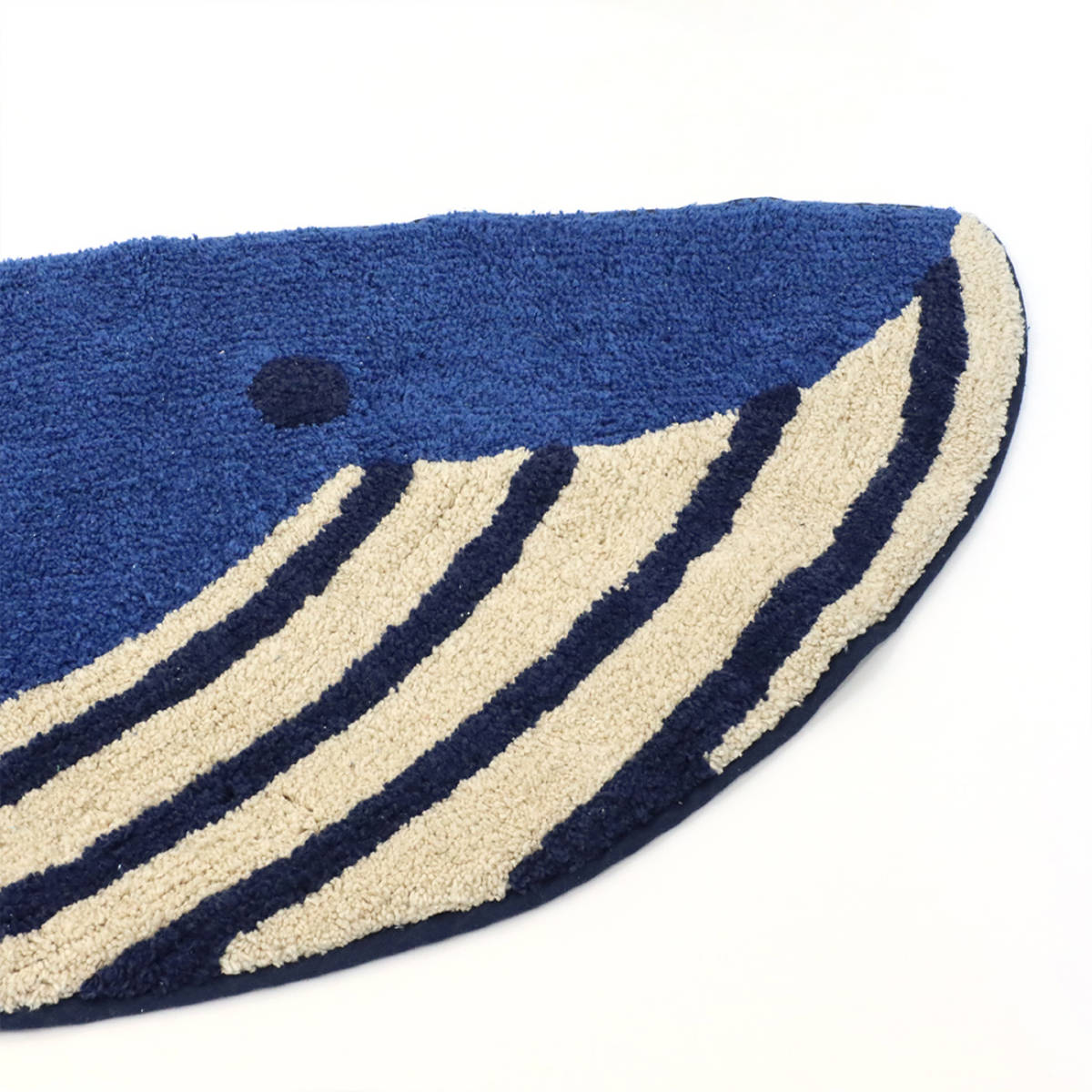 玄関マット 50×120cm 室内 ロング ( 玄関 マット アクセントマット 屋内 洗える 手洗い インド綿 シャチ イルカ クジラ かわいい 海 インテリア 海の生き物 サーフ 水族館 コットン おしゃれ ) 【シャチ】 シャチ