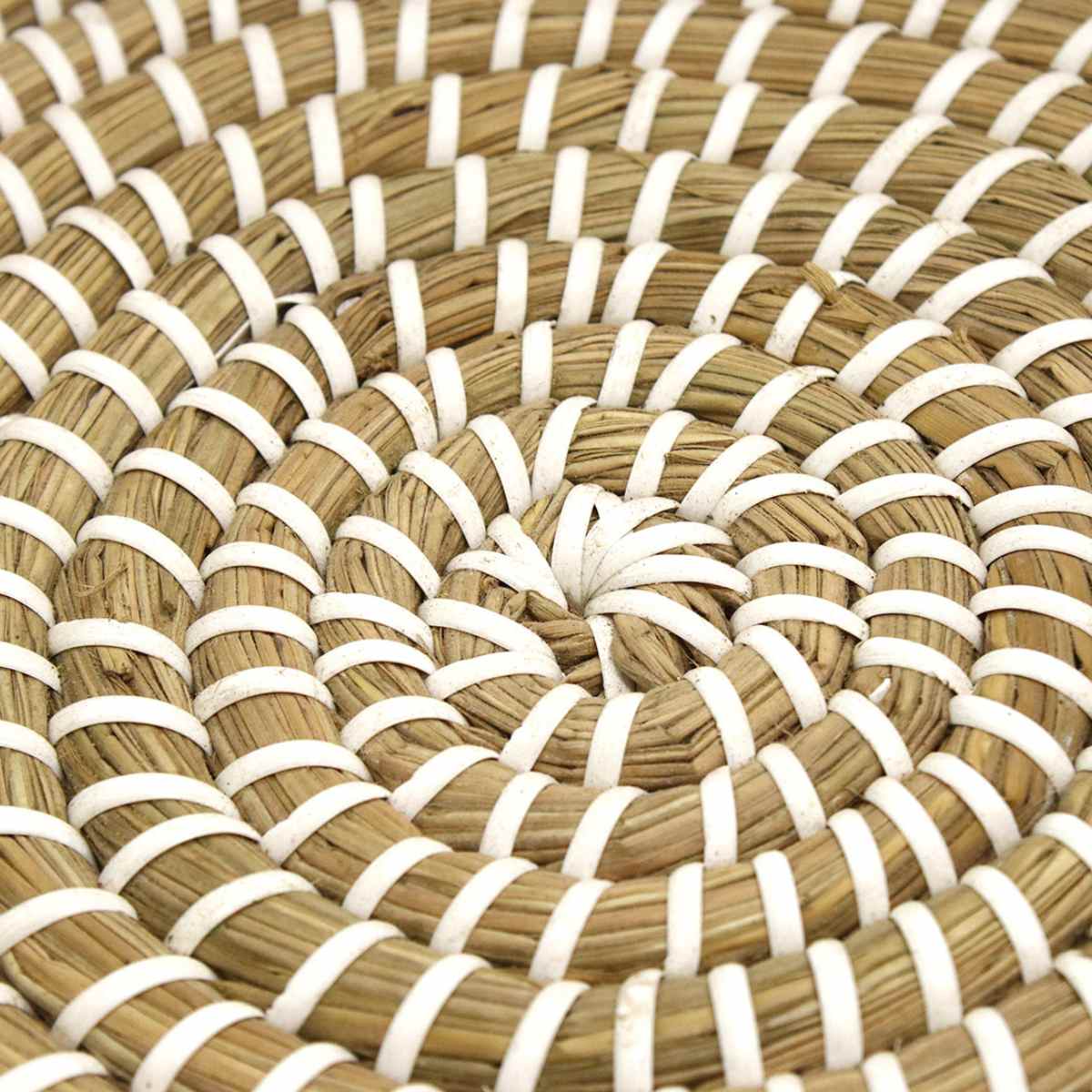 かご ラウンドバスケット S M L 3個組 持ち手 ( バスケット カゴ 収納 小物収納 シーグラス ハンドメイド 籠 小物ケース 収納バスケット トレー トレイ 水草 ナチュラル 手編み 手作り )