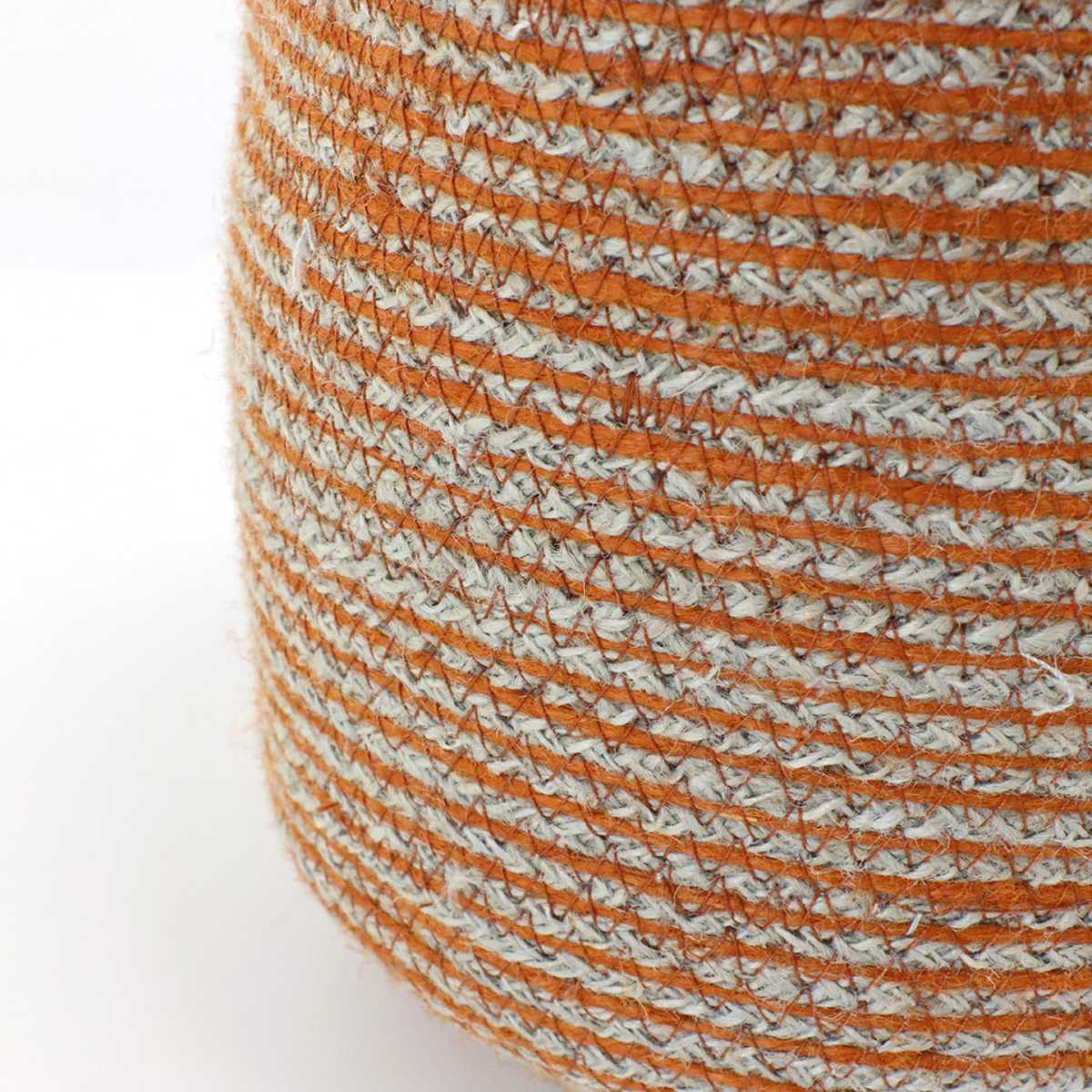 かご バスケット 4個組 Uシェイプ カラージュート ( カゴ 収納 小物収納 ジュート ハンドメイド 籠 小物ケース 収納バスケット 麻 ナチュラル 手編み 手作り カラフル )