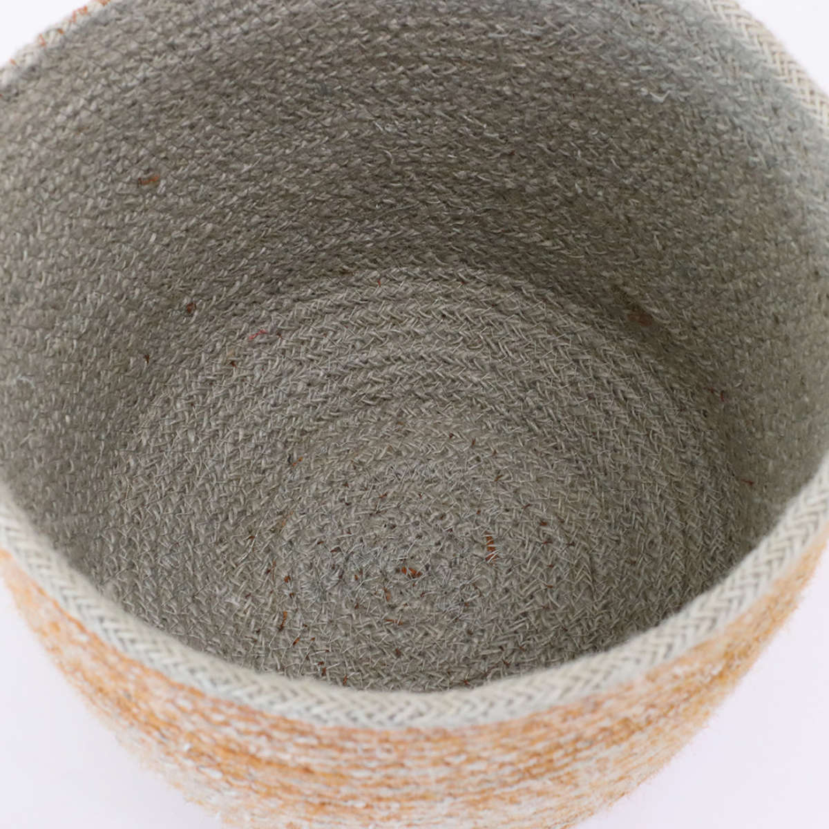 かご バスケット 4個組 Uシェイプ カラージュート ( カゴ 収納 小物収納 ジュート ハンドメイド 籠 小物ケース 収納バスケット 麻 ナチュラル 手編み 手作り カラフル )