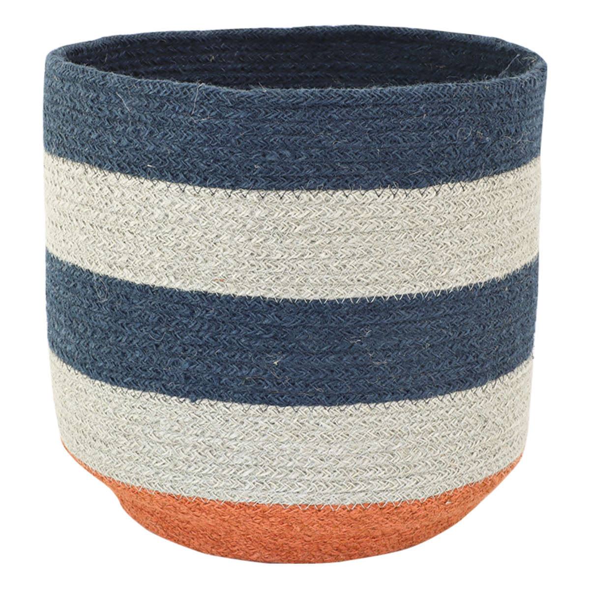 かご バスケット 4個組 Uシェイプ カラージュート ( カゴ 収納 小物収納 ジュート ハンドメイド 籠 小物ケース 収納バスケット 麻 ナチュラル 手編み 手作り カラフル )