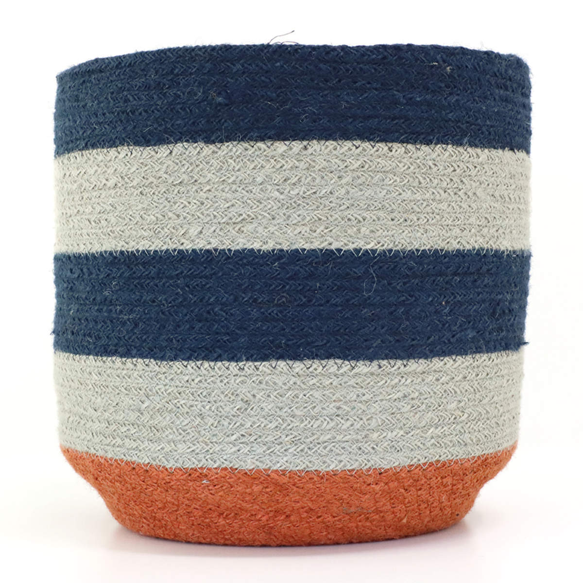 かご バスケット 4個組 Uシェイプ カラージュート ( カゴ 収納 小物収納 ジュート ハンドメイド 籠 小物ケース 収納バスケット 麻 ナチュラル 手編み 手作り カラフル )