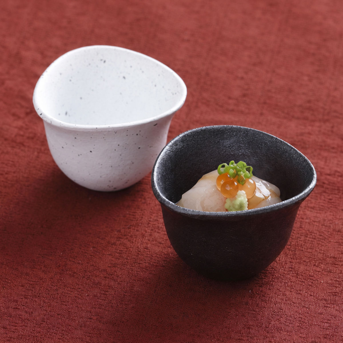 茶碗 むすび碗 中 ( 7.5cm 食洗機対応 電子レンジ対応 アルミ 陶器風 ボウル 小鉢 鉢 器 うつわ 皿 深皿 食器 日本製 軽い 割れにくい 丈夫 おしゃれ 和モダン 和食器 和食 ) 【黒釉】 黒釉