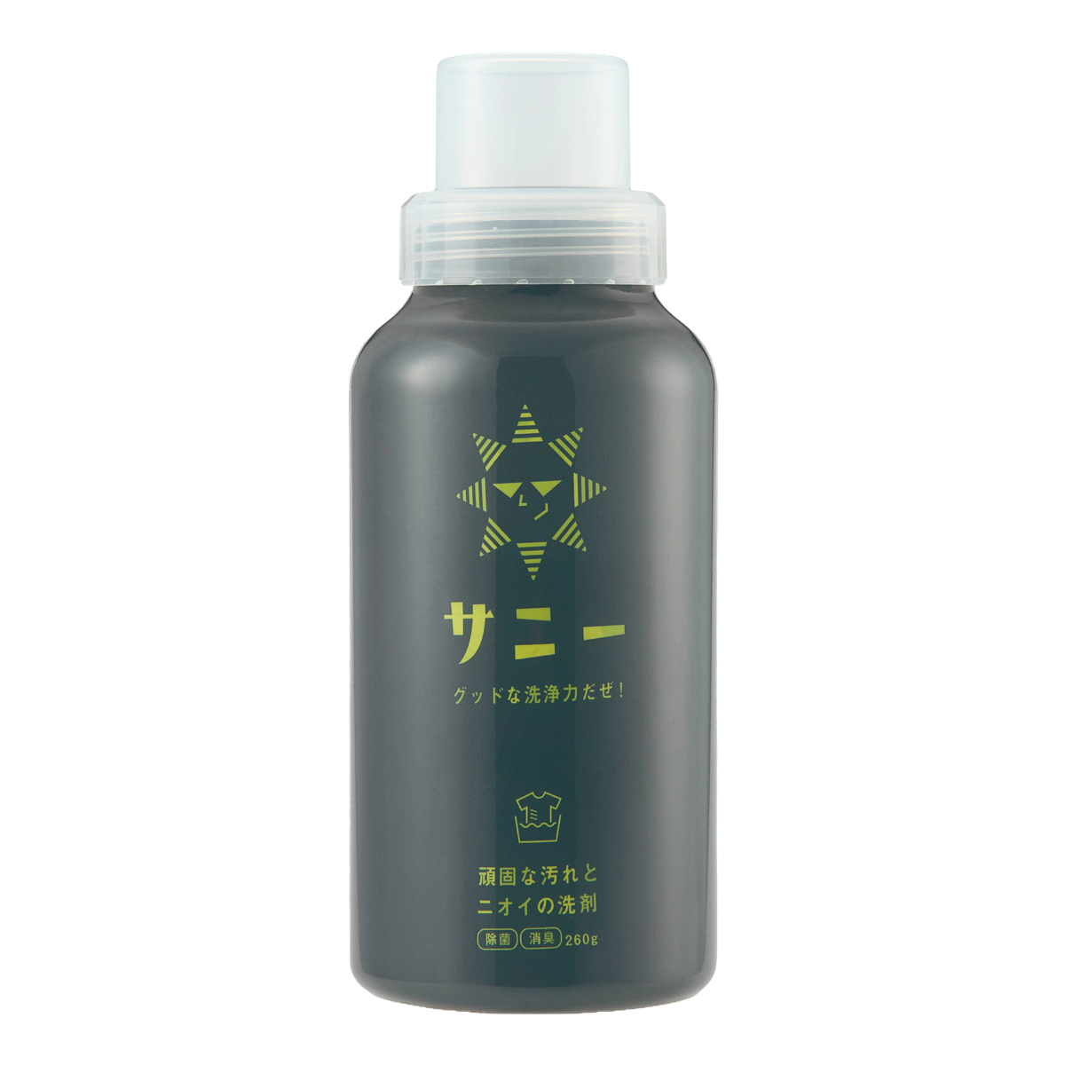 洗濯洗剤 洗濯研究所サニー 頑固な汚れとニオイの洗剤 260g ( 洗濯用洗剤 衣類洗剤 つけ置き洗い 汚れ ニオイ 血液 漂白 粉末 衣類 靴 白Tシャツ Yシャツ シャツ 洋服 内履き 外履き 上靴 つけ置き 日本製 )