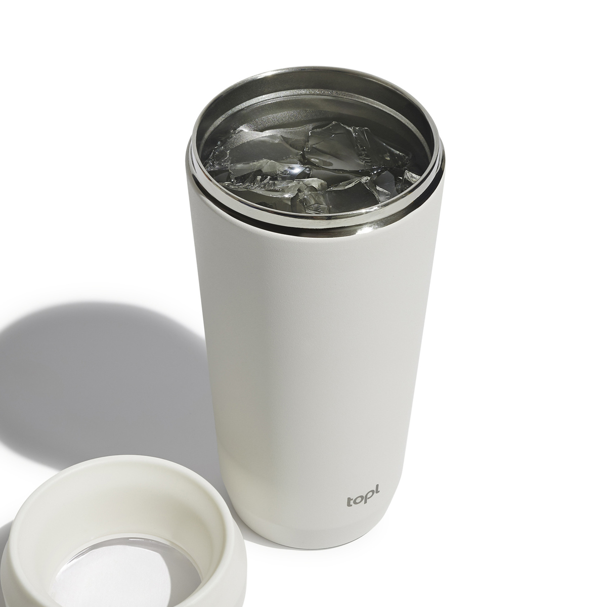 タンブラー TOPL トゥゴータンブラー 350ml ( トップル ステンレスタンブラー 蓋付き 保温 保冷 真空断熱 360度 透明蓋 To Go Tumbler コップ マグカップ コーヒー 蓋付きタンブラー 持ち運び 漏れにくい BPAフリー おしゃれ ) 【Charcoal】 Charcoal