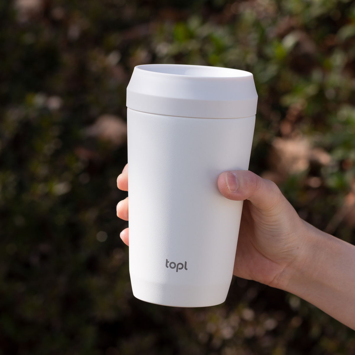 タンブラー TOPL トゥゴータンブラー 350ml ( トップル ステンレスタンブラー 蓋付き 保温 保冷 真空断熱 360度 透明蓋 To Go Tumbler コップ マグカップ コーヒー 蓋付きタンブラー 持ち運び 漏れにくい BPAフリー おしゃれ ) 【Charcoal】 Charcoal