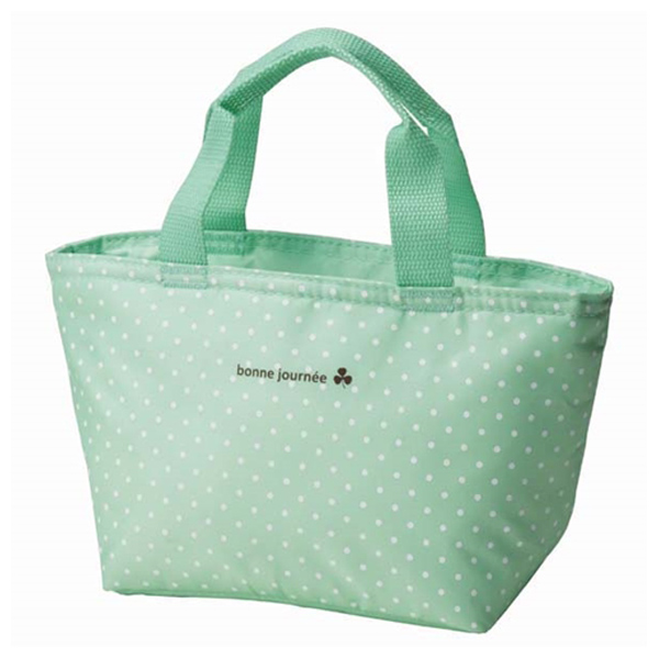 ランチバッグ 保冷 保冷弁当袋 水玉 保冷剤付き ( 保冷バッグ バッグ お弁当入れ ランチトート トートバッグ 弁当 お弁当包み おしゃれ シンプル サブバッグ 小物入れ 手提げ 袋 バック )