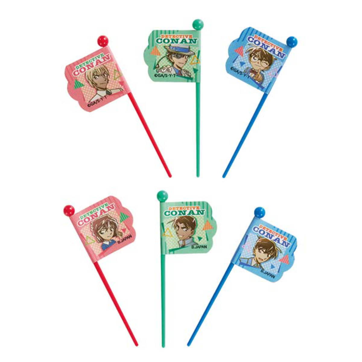 ピック 名探偵コナン ピックス ( 12本入り 3柄 各4本 コナン おかずピック お弁当ピック 日本製 子供 ピンチョス 飾り 彩り お弁当 弁当 お弁当用 キャラクター キッズ 楊枝 ようじ )