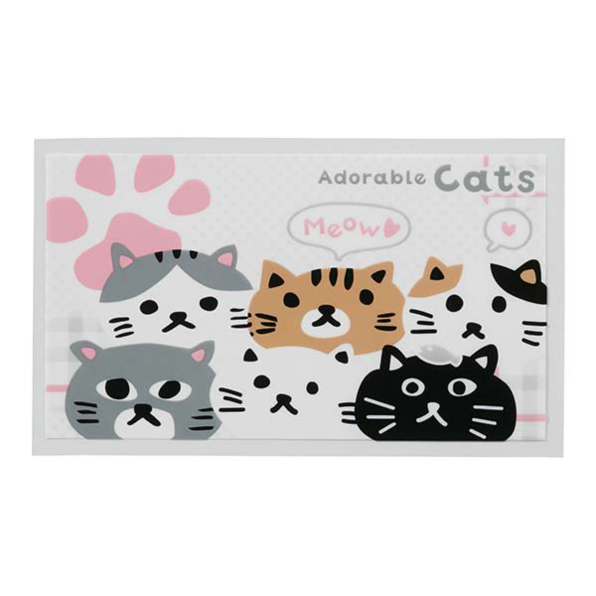 抗菌シート ネコのあつまり ( 30枚 長方形 弁当 フィルム お弁当グッズ ランチグッズ 日本製 幼稚園 保育園 キッズ 遠足 子供 ピクニック 行楽 アウトドア 猫 ねこ ネコ )