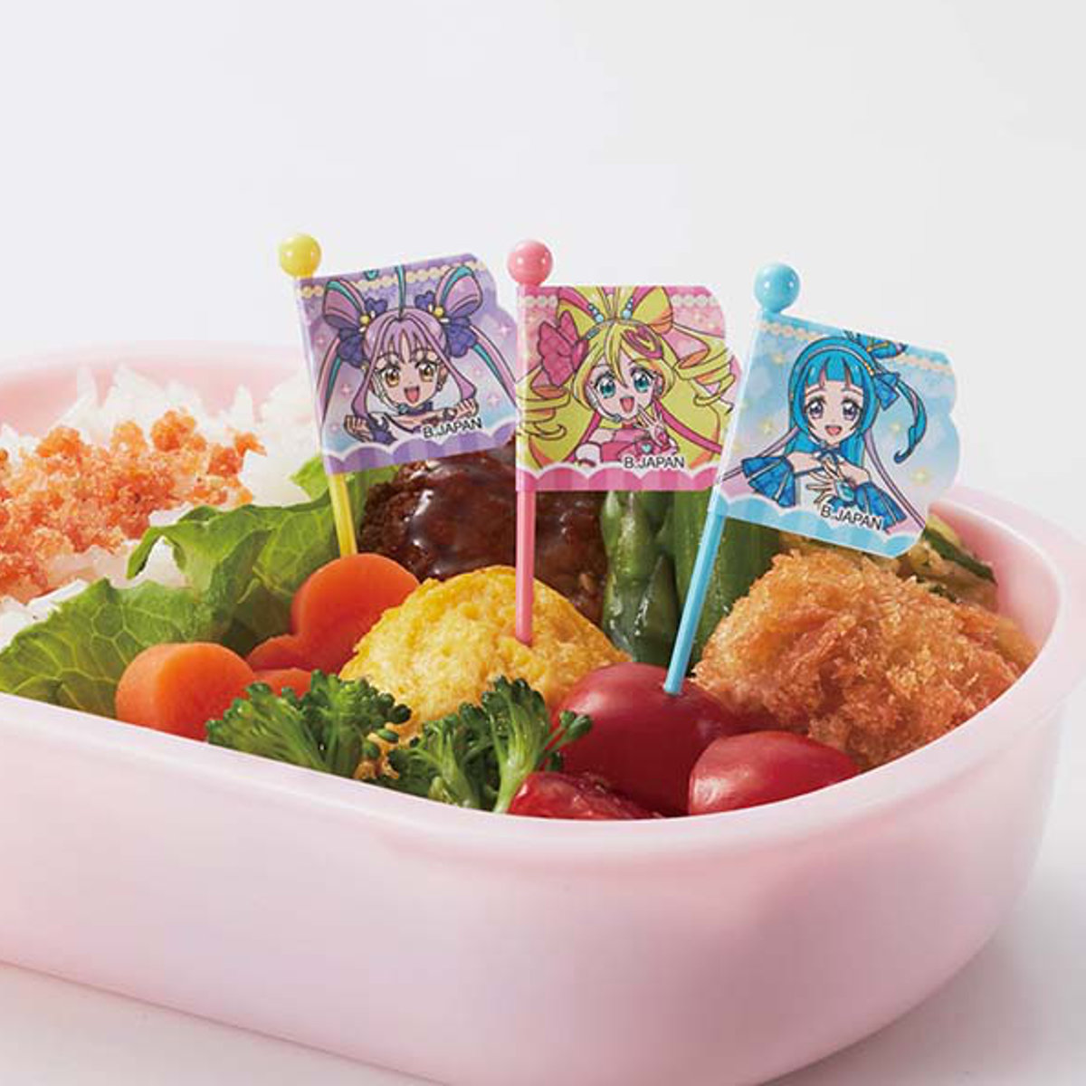 ピック キミとアイドルプリキュア♪ピックス 12本入 ( キミとアイドルプリキュア♪ 12本入り 3柄 各4本 おかずピック お弁当ピック 日本製 子供 ピンチョス 飾り 彩り お弁当 弁当 お弁当用 キャラクター キッズ 楊枝 ようじ )