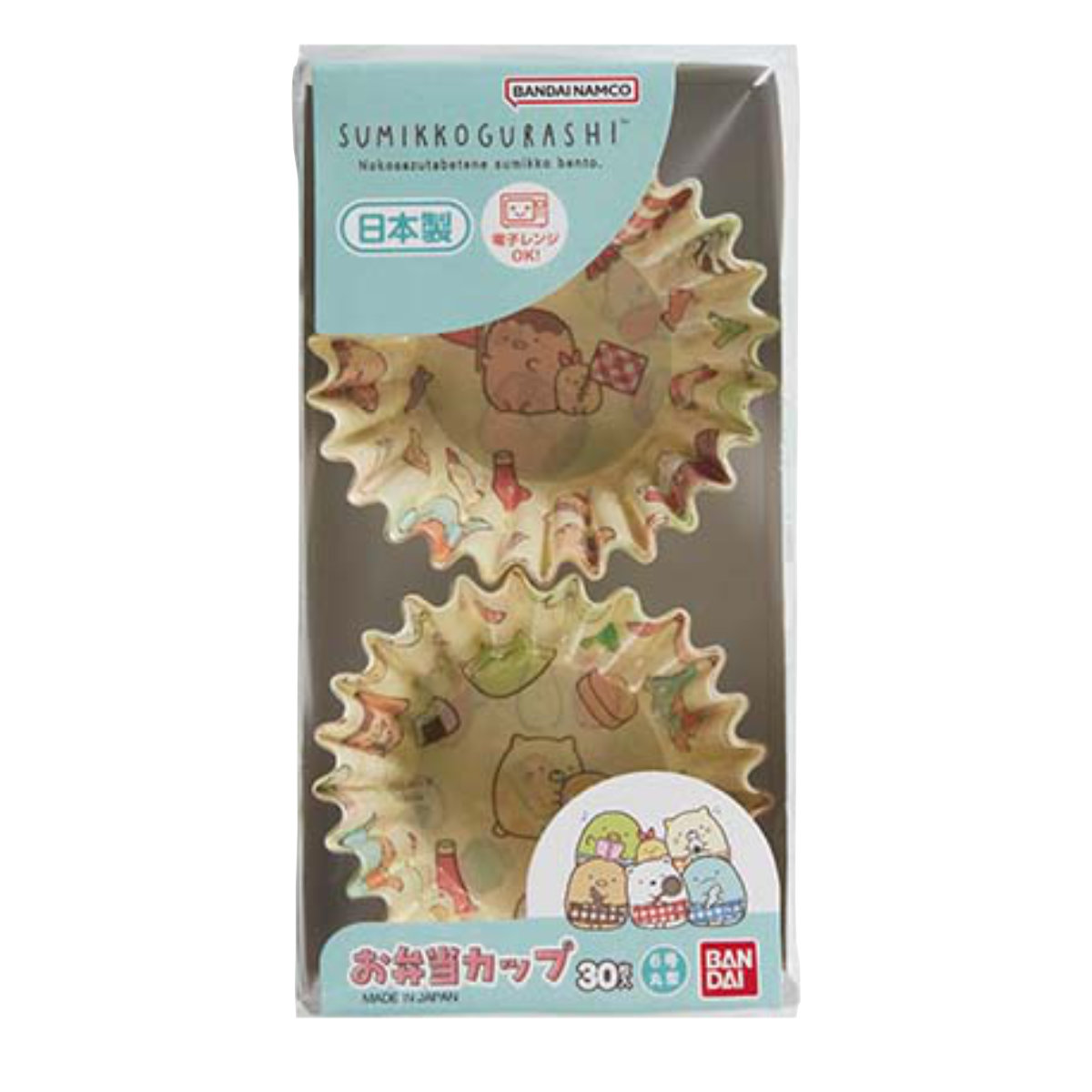 おかずカップ すみっコぐらしお弁当カップ 30枚入 ( すみっコぐらし お弁当カップ お弁当グッズ キャラ弁 子供用 レンジ対応 日本製 おかず入れ おべんとうカップ デコ弁 子ども用 おかず容器 お弁当用品 )