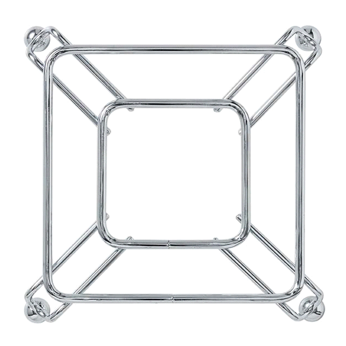 鍋敷き スチール キャレ ( なべ敷き 鍋プレート トリベット 角型 四角 鍋しき 鍋置き なべしき やかん置き 鍋じき 鍋 ケトル やかん スキレット 置き 脚付き キッチン雑貨 18cm )