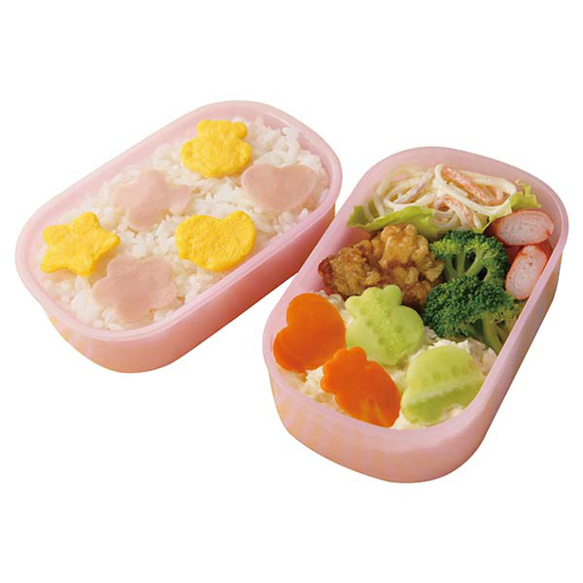 おにぎり押し型 抗菌おべんとう抜き型セット ( 簡単キャラ弁 お弁当グッズ 子供 抜き型 抜型 弁当 ランチグッズ 子供デコ弁 キャラ弁 クッキー抜き型 キッズ 子ども )
