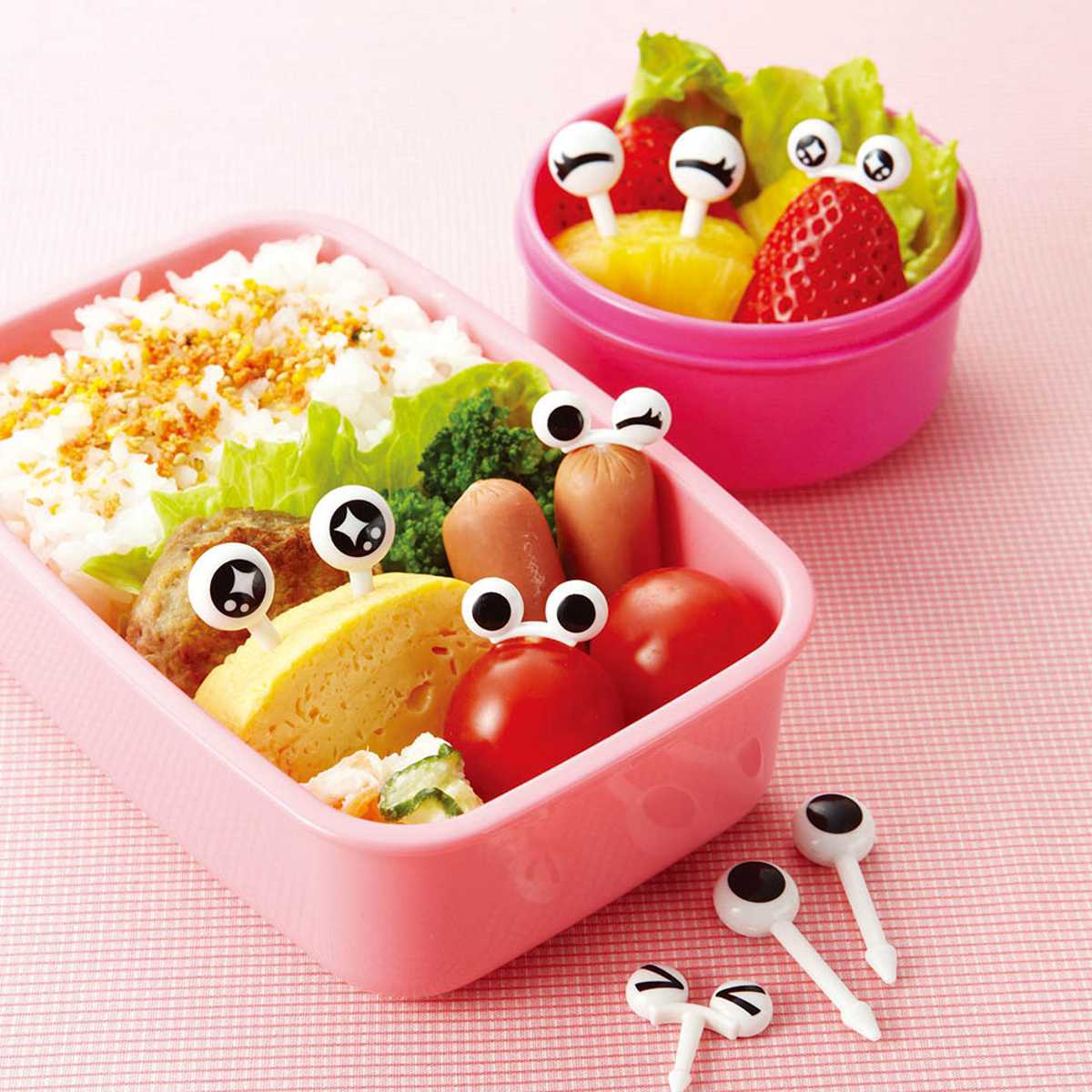 ピック 目玉ピック 10本入 お弁当グッズ （ キャラ弁 お弁当ピック 10本 ランチピック キャラクター 子供用 ピックス おかずピック 子供 弁当 飾り お弁当用 幼稚園 保育園 お弁当用品 ）