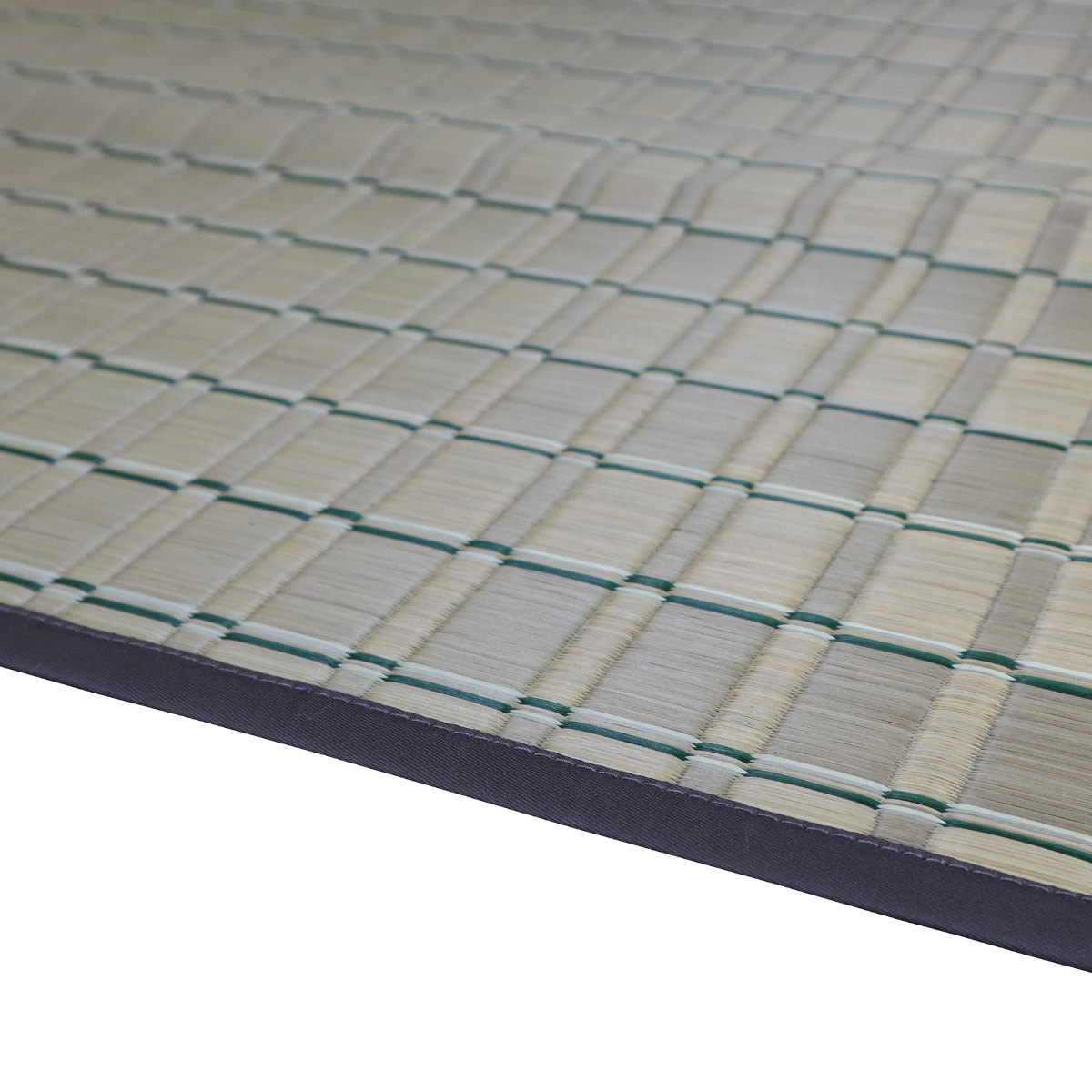 い草ラグ 室町 191×250cm 掛川織 花ござ ( い草マット い草カーペット カーペット ラグ ござ 天然素材 い草 抗菌力 防カビ性 消臭性 除湿 保湿 静音 静音性 防カビ 抗菌 空気清浄 リラックス マット ) 【グリーン】 グリーン