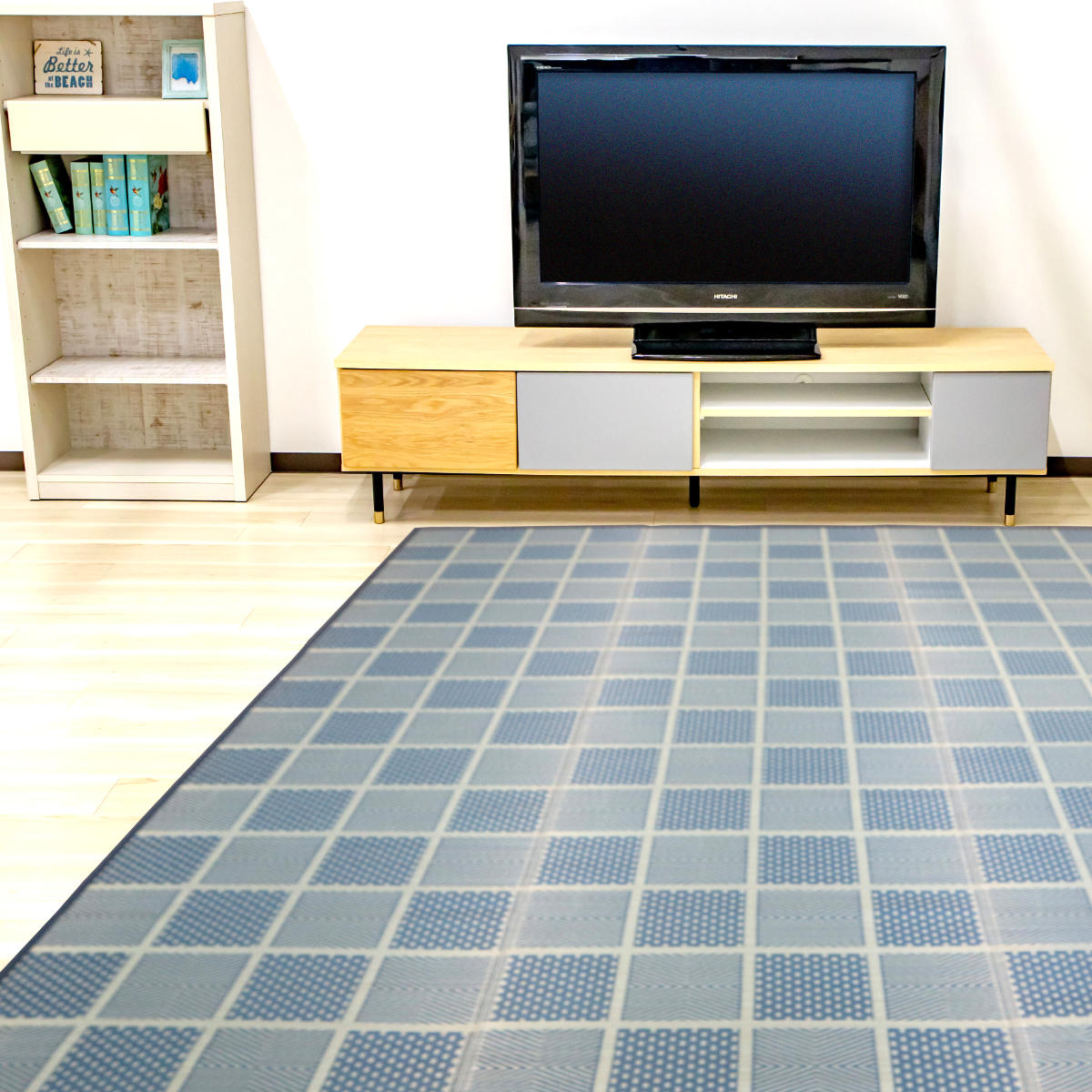 い草ラグ 江戸間 3畳 高山 174×261cm 紋織 花ござ ( い草マット い草カーペット カーペット ラグ ござ 天然素材 い草 抗菌力 防カビ性 消臭性 除湿 保湿 静音 静音性 防カビ 抗菌 空気清浄 リラックス マット ) 【グリーン】 グリーン