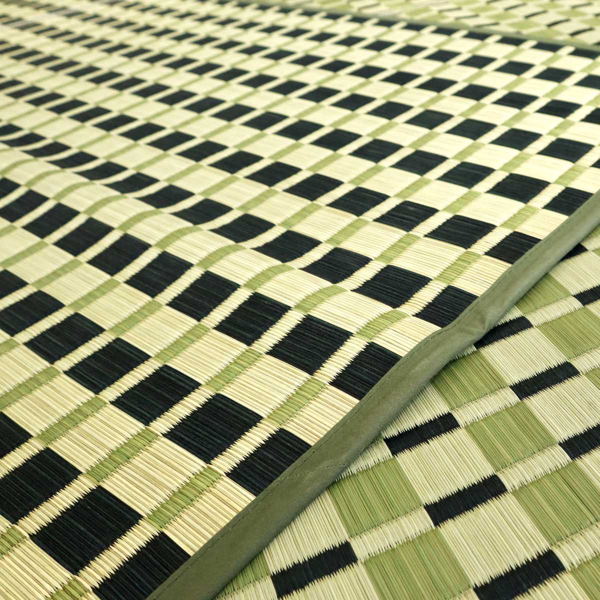 い草ラグ 江戸間 4.5畳 涼風 261×261cm 掛川織 花ござ ( い草マット い草カーペット カーペット ラグ ござ 天然素材 い草 抗菌力 防カビ性 消臭性 除湿 保湿 静音 静音性 防カビ 抗菌 空気清浄 リラックス マット ) 【ベージュ】 ベージュ