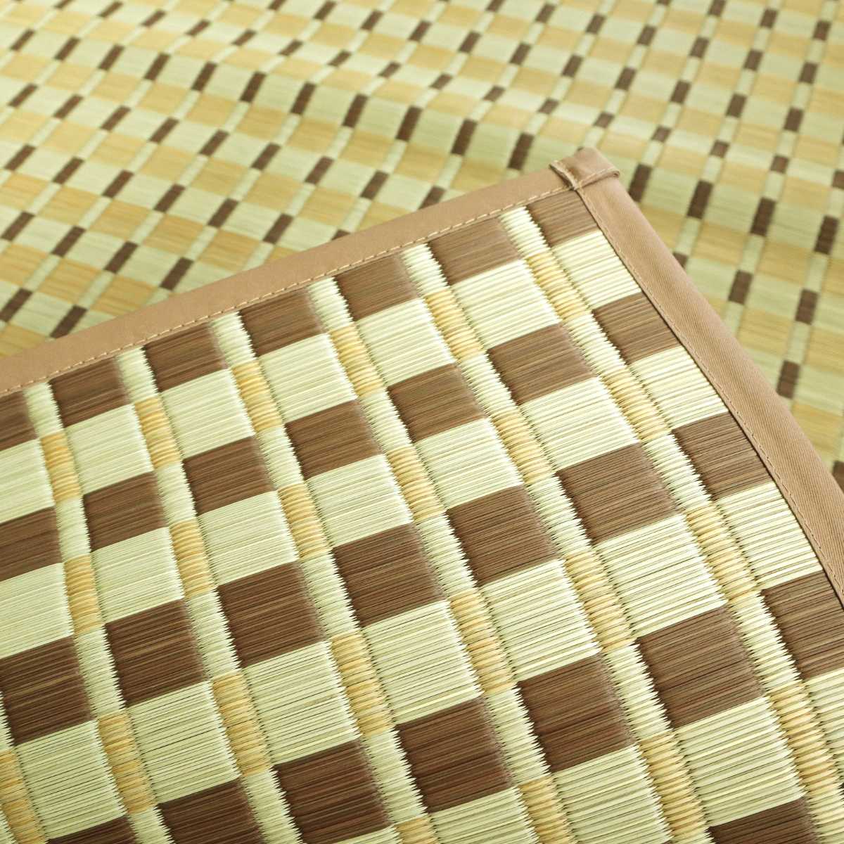 い草ラグ 江戸間 8畳 涼風 348×348cm 掛川織 花ござ ( い草マット い草カーペット カーペット ラグ ござ 天然素材 い草 抗菌力 防カビ性 消臭性 除湿 保湿 静音 静音性 防カビ 抗菌 空気清浄 リラックス マット ) 【グリーン】 グリーン