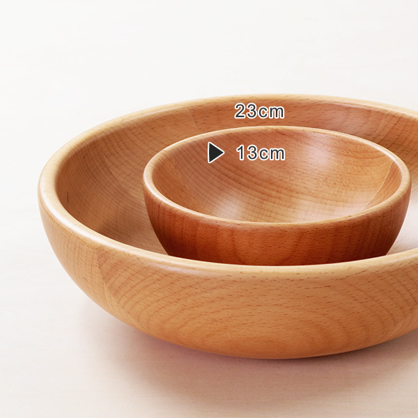 木製のサラダボウル皿3個セット - 食器