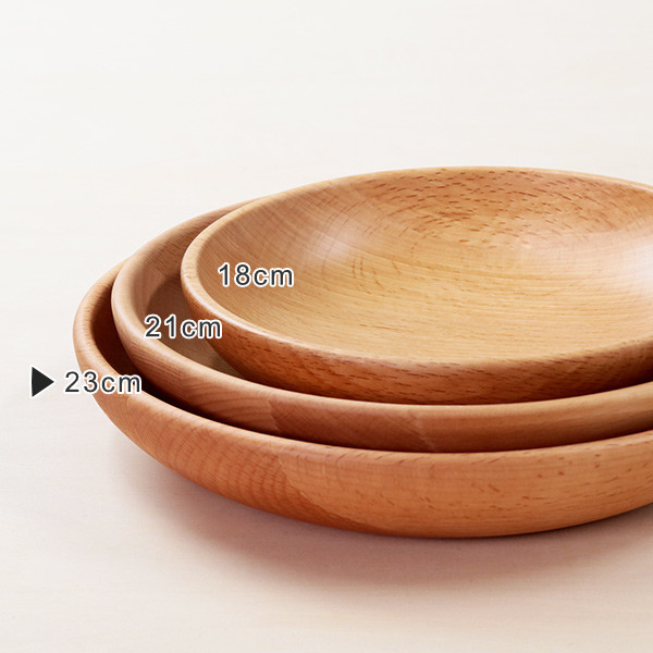 dショッピング |プレート 23cm L ラウンドディッシュ 木製 皿 食器 