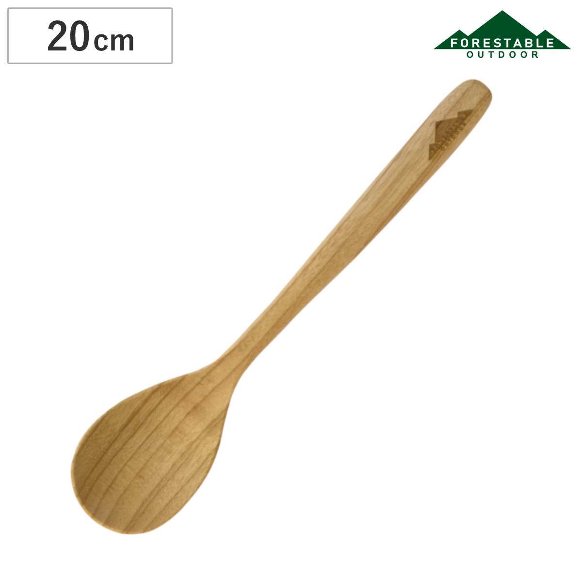 スプーン FORESTABLE スプーンL 20cm スンカイ （ 木製スプーン カトラリー 木製食器 アウトドア食器 キャンプ 天然木 スンカイ材 カレースプーン デザートスプーン スープスプーン テーブルウェア 軽い 軽量 おしゃれ ）
