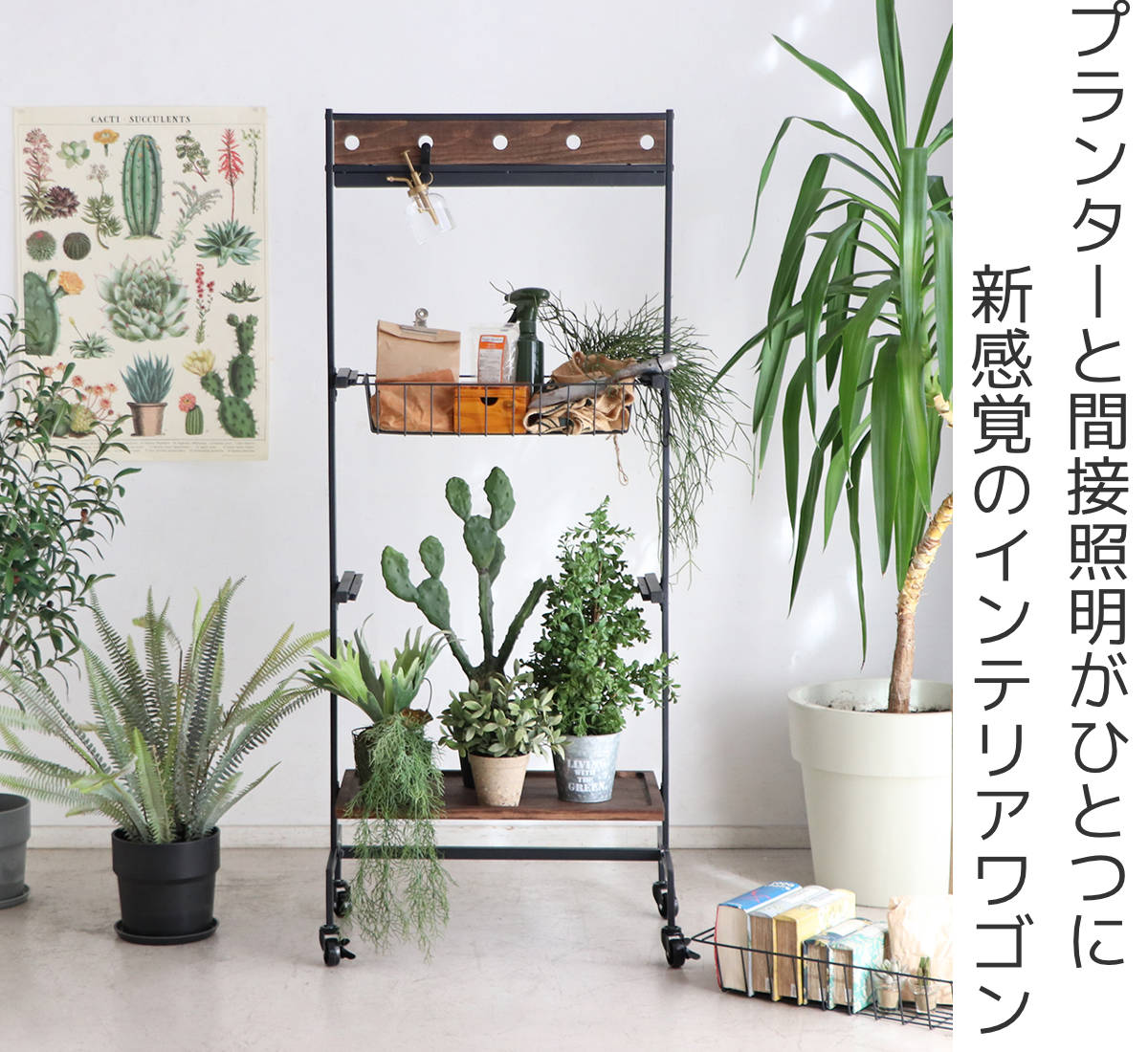 植物育成＆インテリアプランタースタンド