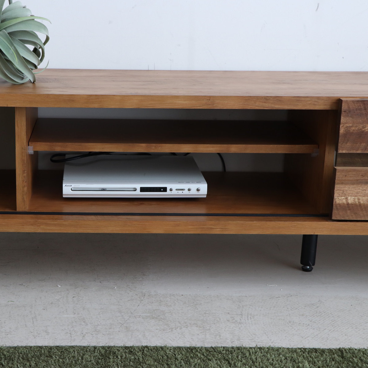 テレビ台 ローボード アカシア前板 ブロックデザイン レイバン 幅150cm ( テレビボード TV台 TVボード テレビラック 天然木 日本製 木製 アカシア 収納 リビング 棚 TV 家具 幅150 AVボード )