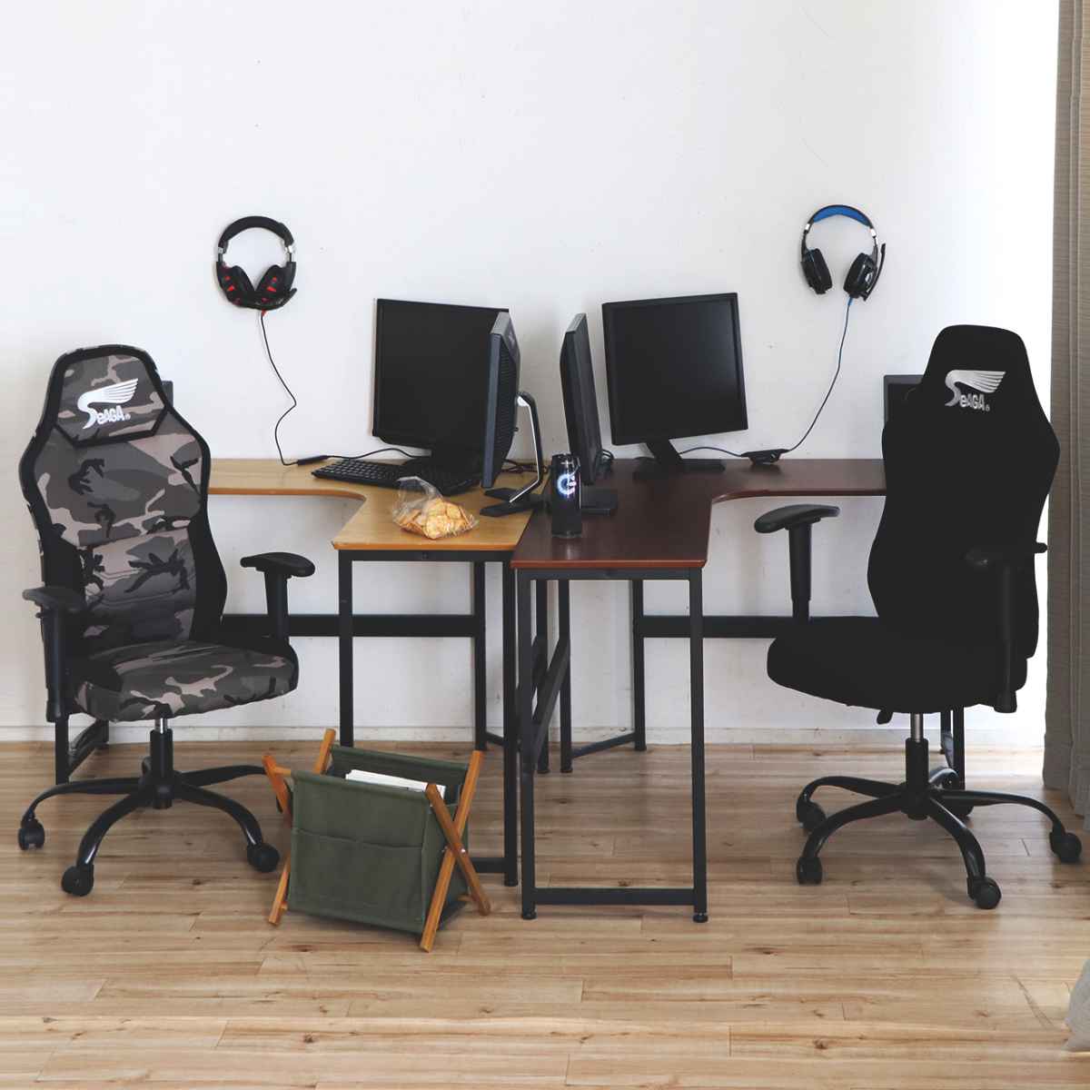 ゲーミングチェア 疲れにくい 肘置き調節 座面高41.5〜47cm （ eスポーツ協会 共同開発 ゲーム 専用 椅子 デスクチェア パソコン チェア