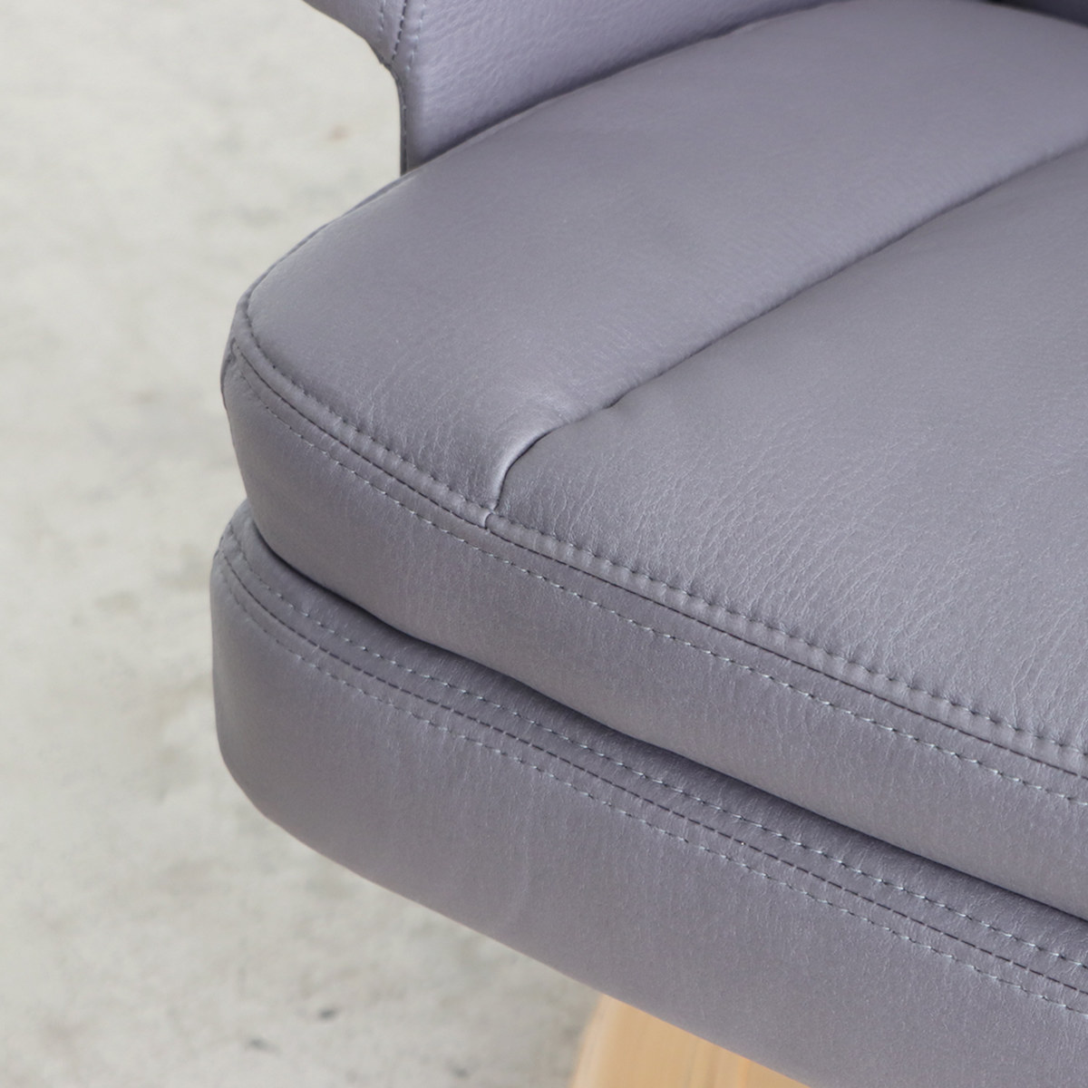 リビングチェア 座面高46cm パーソナルチェア アストラ ( チェア 1人掛け リクライニング 無段階 ヘッドレスト アームレスト オットマン 肘掛け ハイバック リラックス チェアー イス 椅子 いす 足置き リビング ) 【グリーン】 グリーン