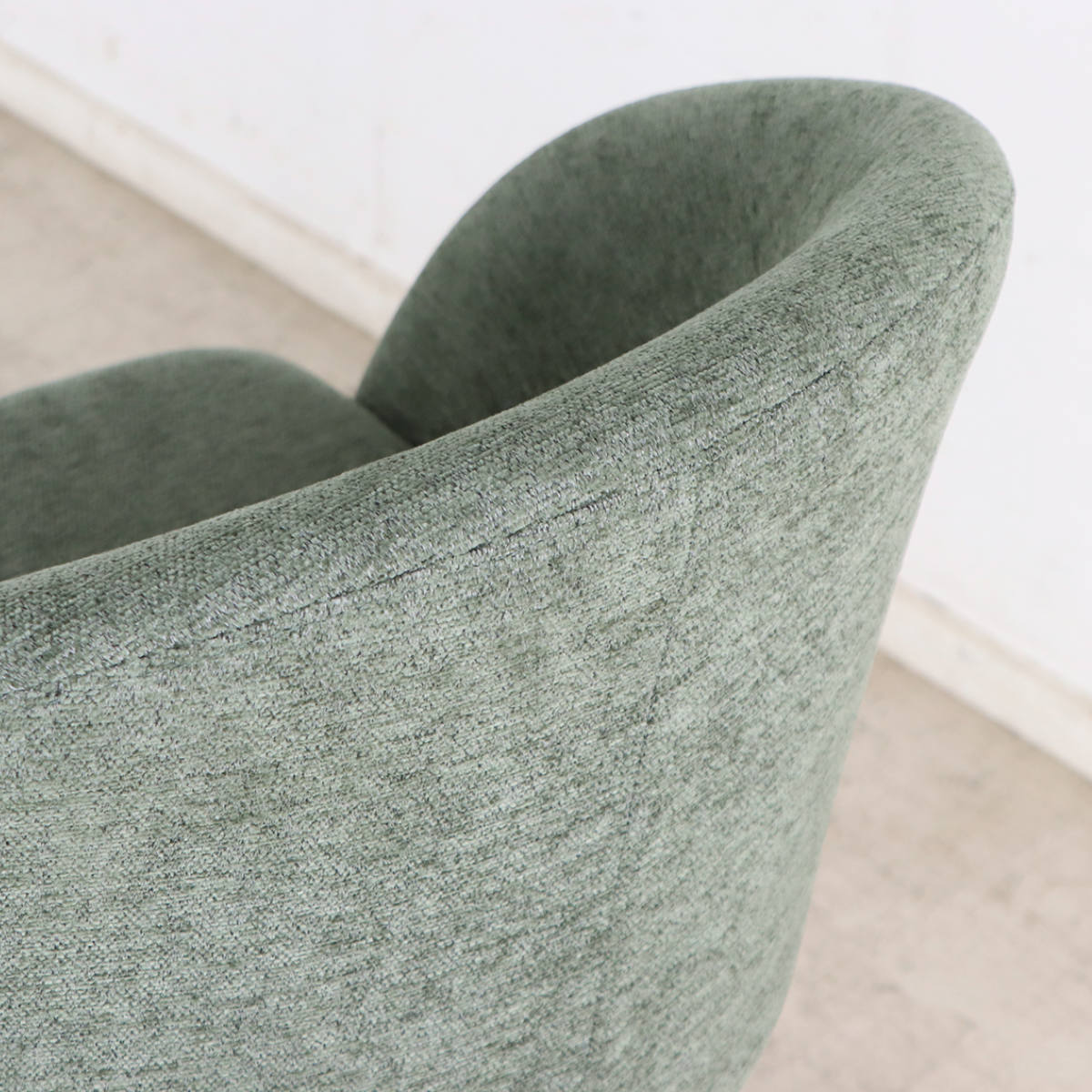 ダイニングチェア 座面高42cm ラウンドチェア マルク ( 回転 食卓椅子 チェア チェアー イス 椅子 いす 肘付き ダイニング 木製 ファブリック 食卓 リビング おしゃれ リビングチェア リビングチェアー ) 【オレンジ】 オレンジ