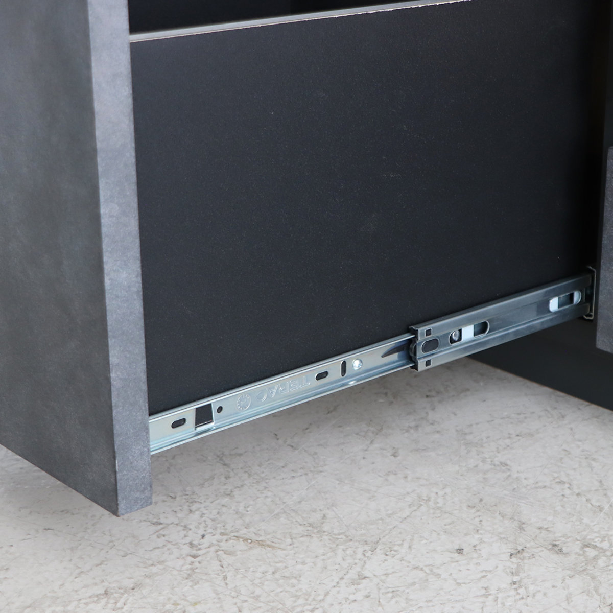 テレビ台 幅140cm ローボード コンクリート調 アカシア材 モダンデザイン ( TV台 テレビボード AVラック 収納 ラック 棚 リビングボード 家具 引出し モルタル調 58型対応 スタイリッシュ )