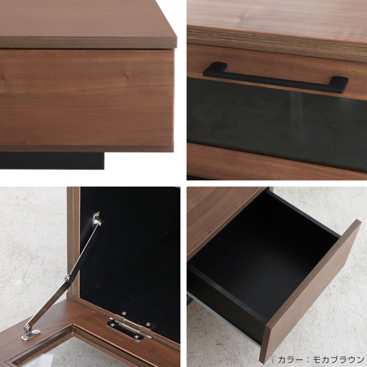 テレビ台 幅180cm ジェイク ローボード 完成品 日本製 ( 80型対応 テレビボード 木目調 引き出し スライドレール リビングボード リモコンOK フロート風 収納 ガラス コード穴 ブラウン ナチュラル ブラック ) 【ナチュラル】 ナチュラル