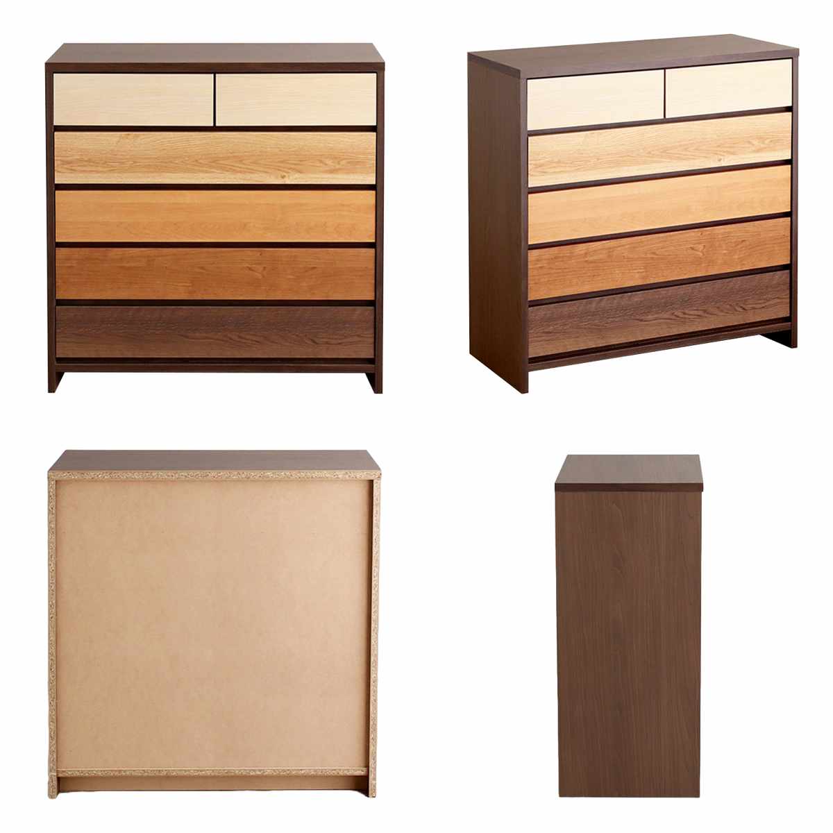 チェスト 5段 幅90cm 木目調 日本製 ( 引き出し 衣類収納 リビング収納 リビングチェスト 脚付き フルスライドレール 背面化粧 木目 引出 グラデーション )